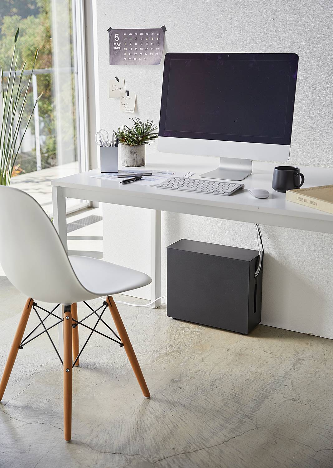 Kabelbox Tower Stahl / Kunststoff Schwarz