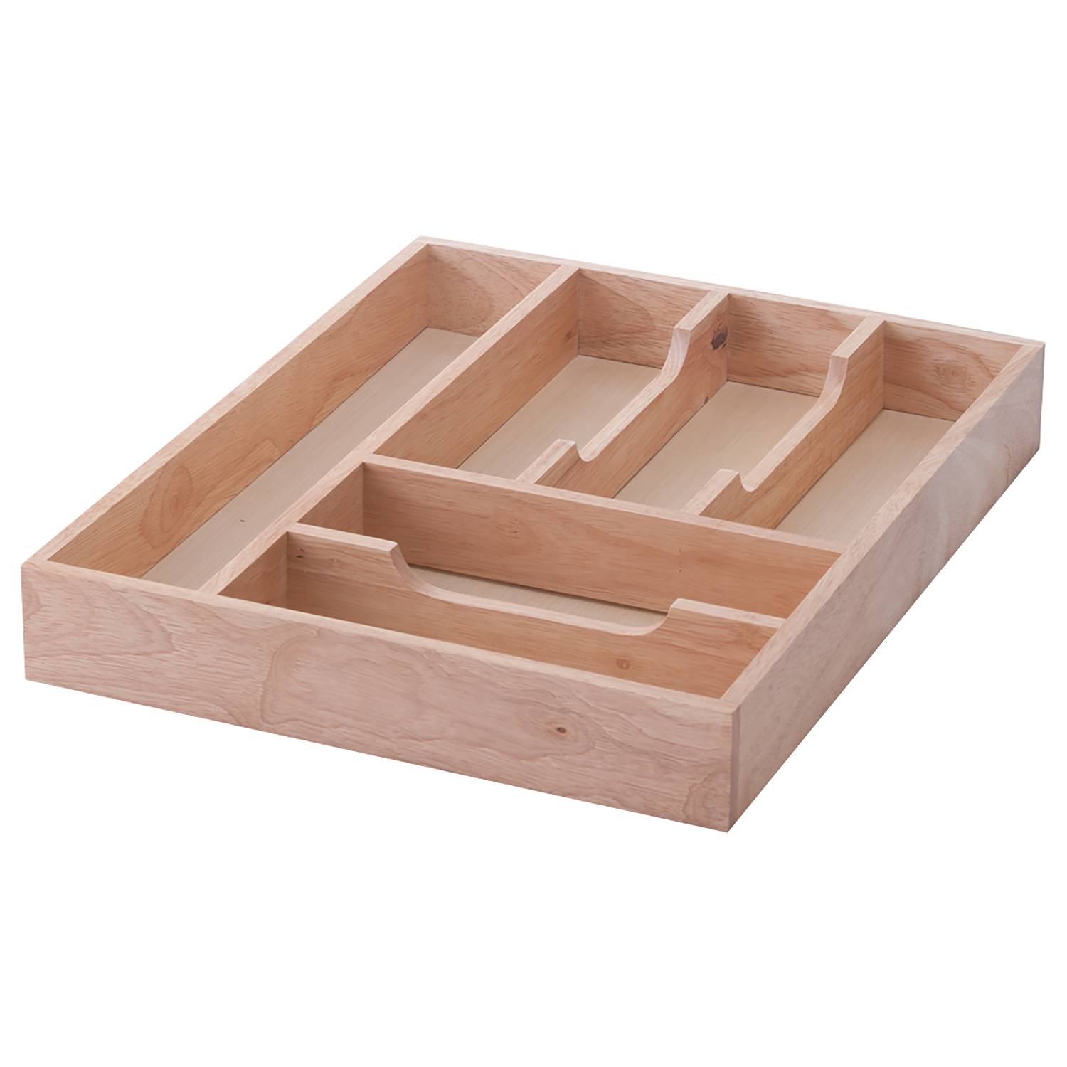 Besteckkasten Berganz Gummibaum Natur