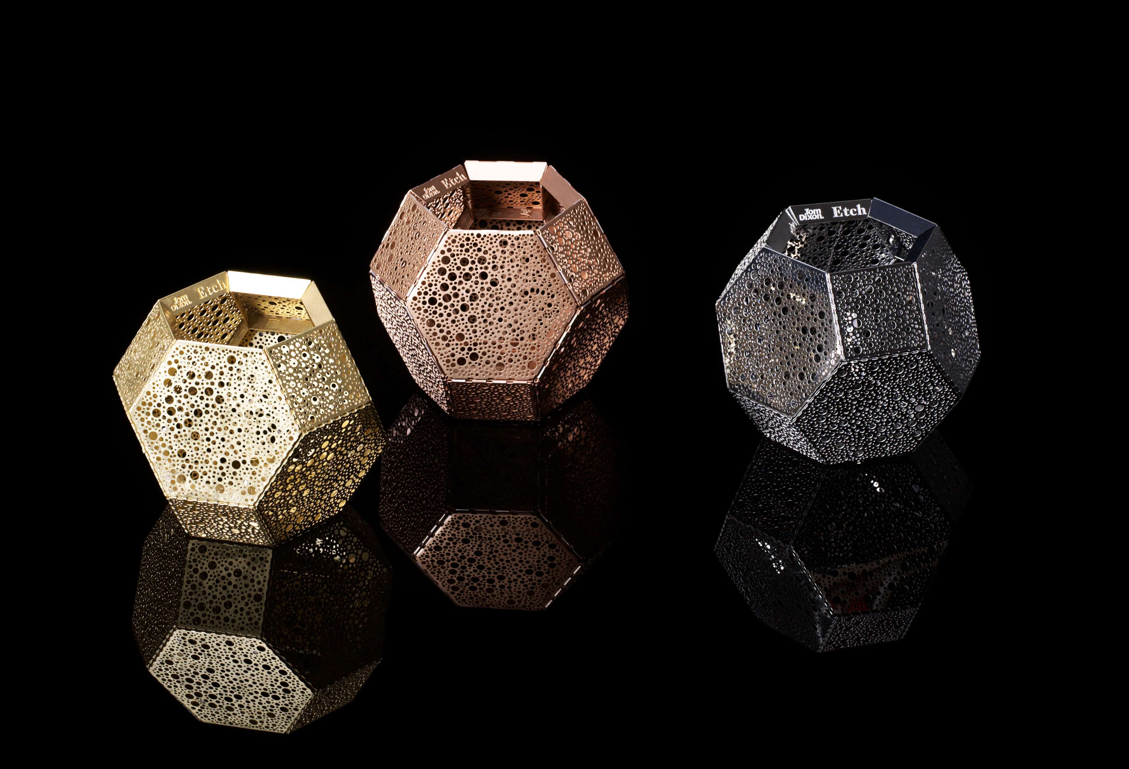 Etch Windlicht Silber