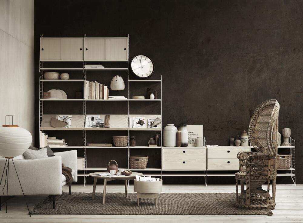 Schrank Mit Schiebetüren Beige
