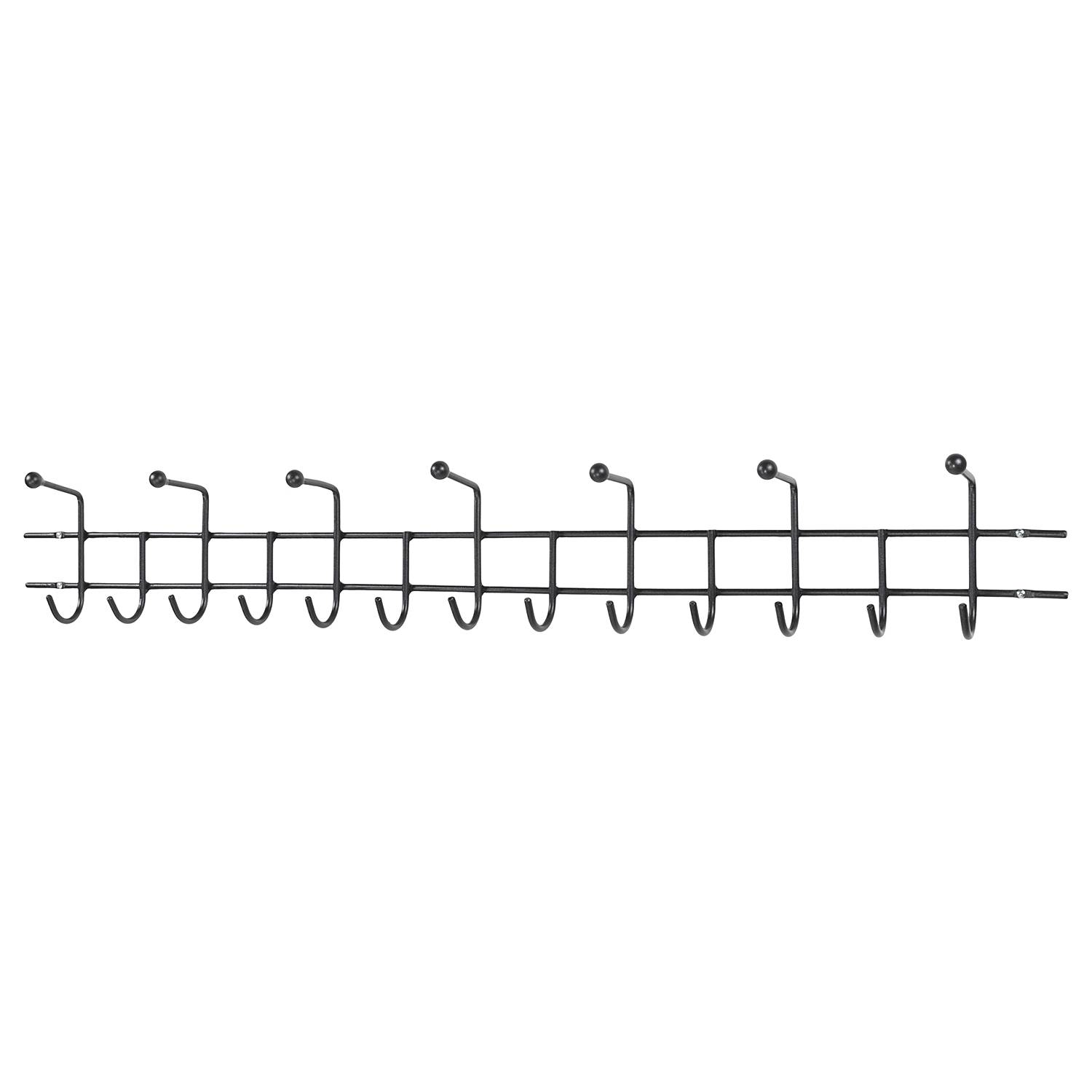Garderobenleiste Honaker Metall Schwarz Breite: 119 cm