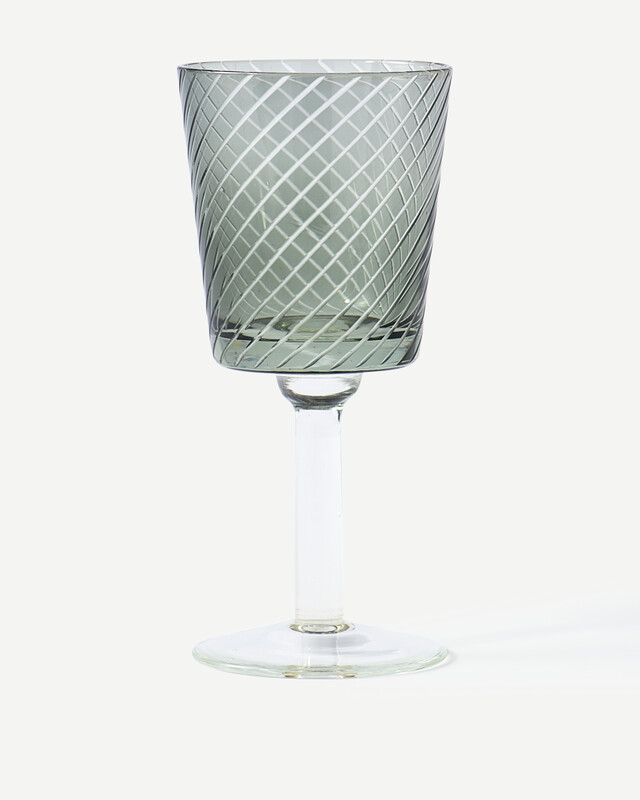 6x Library Wineglass-Set Glas Mehrfarbig