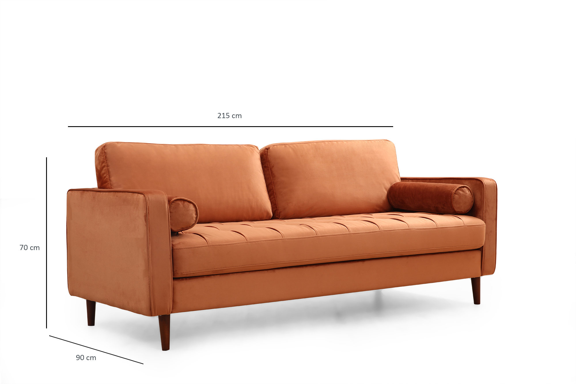 Rome Sofa Orange