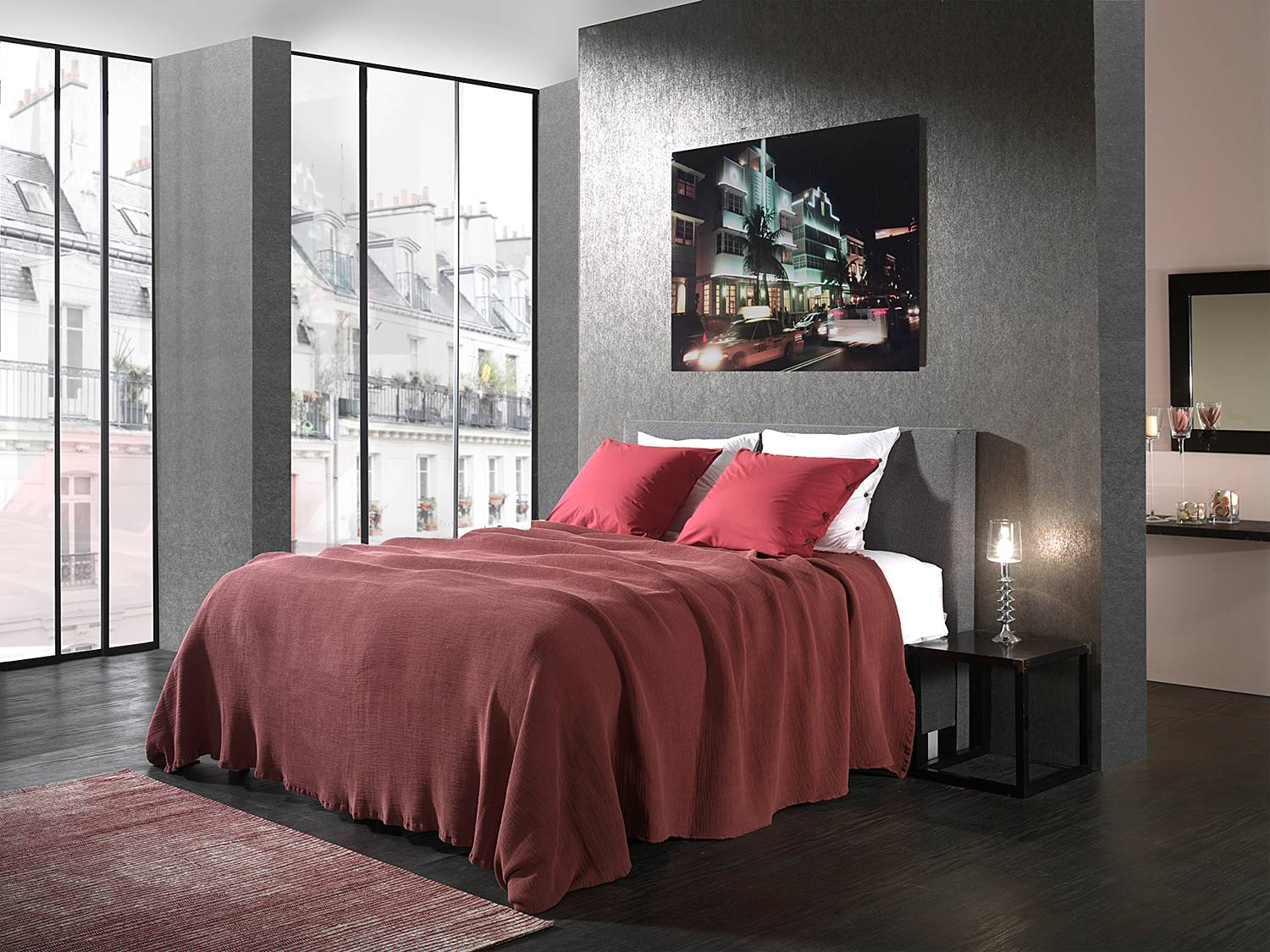 Plaid Ica Decke Baumwolle Braun