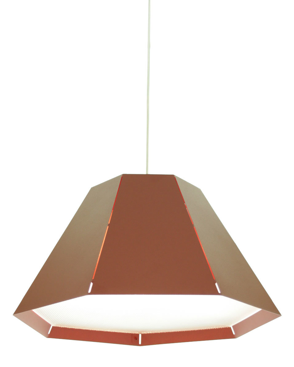 Jeanette Pendelleuchte Metall Glas Rot