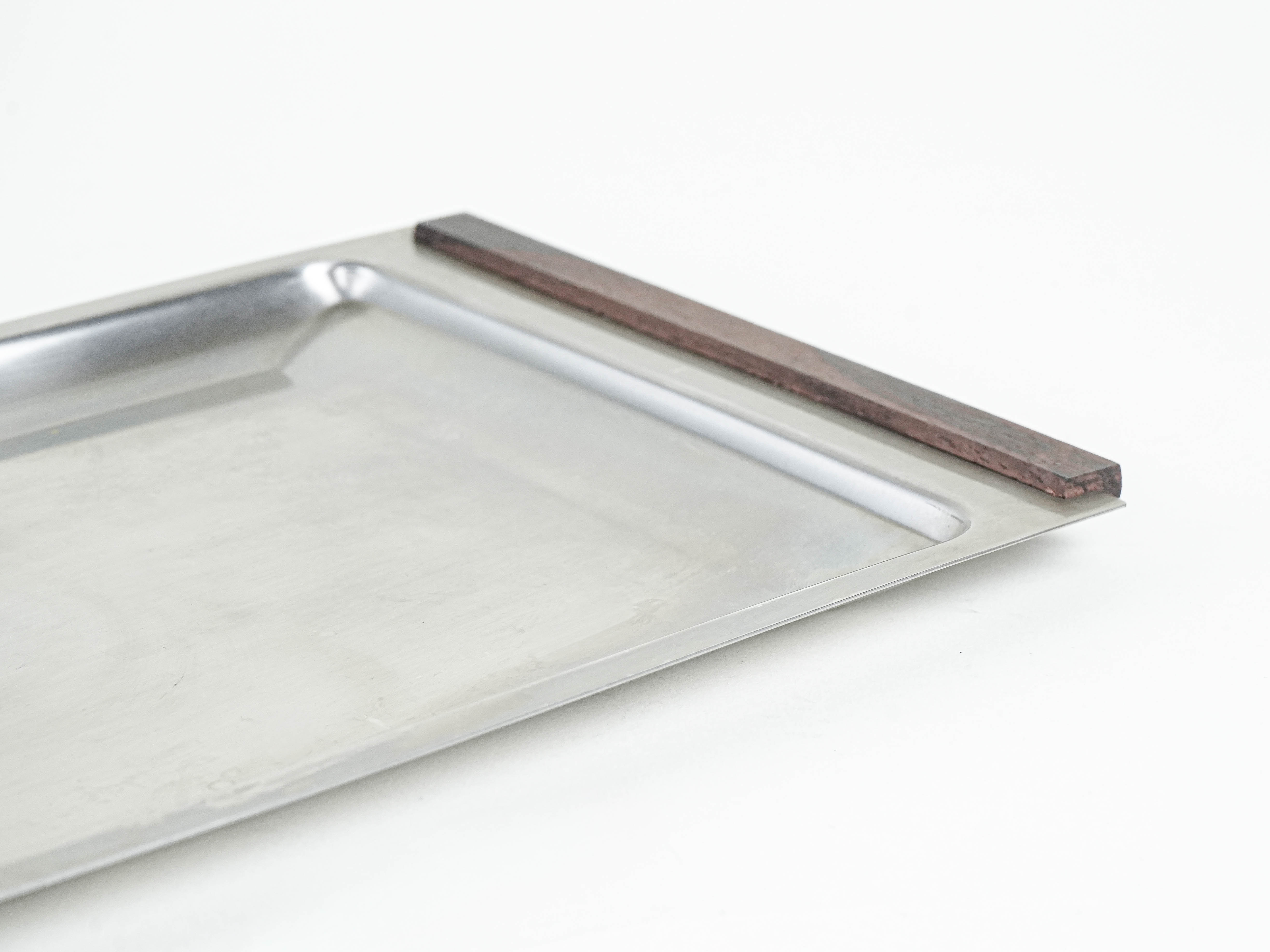 Stainless steel tray 1970s