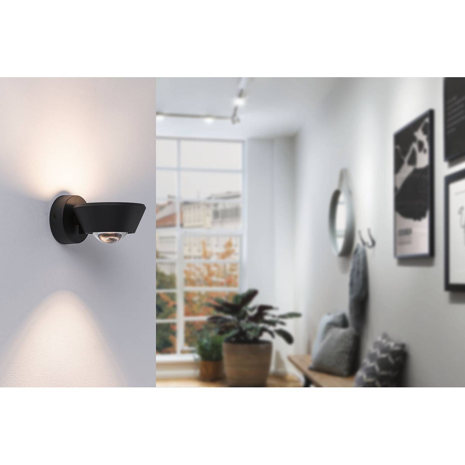 LED-Wandleuchte Sabik Polycarbonat