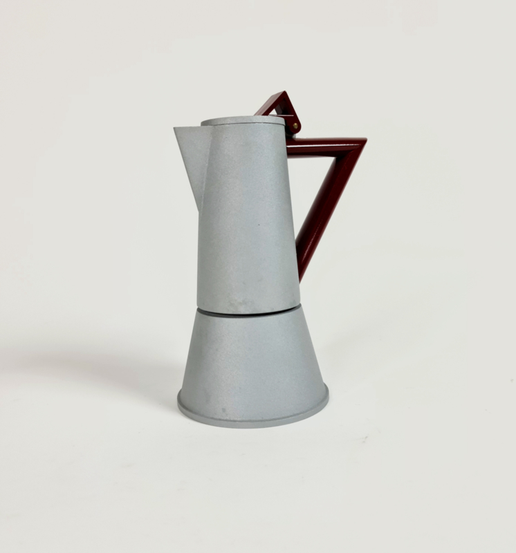 Vintage Espressomaschine Aluminium Silber