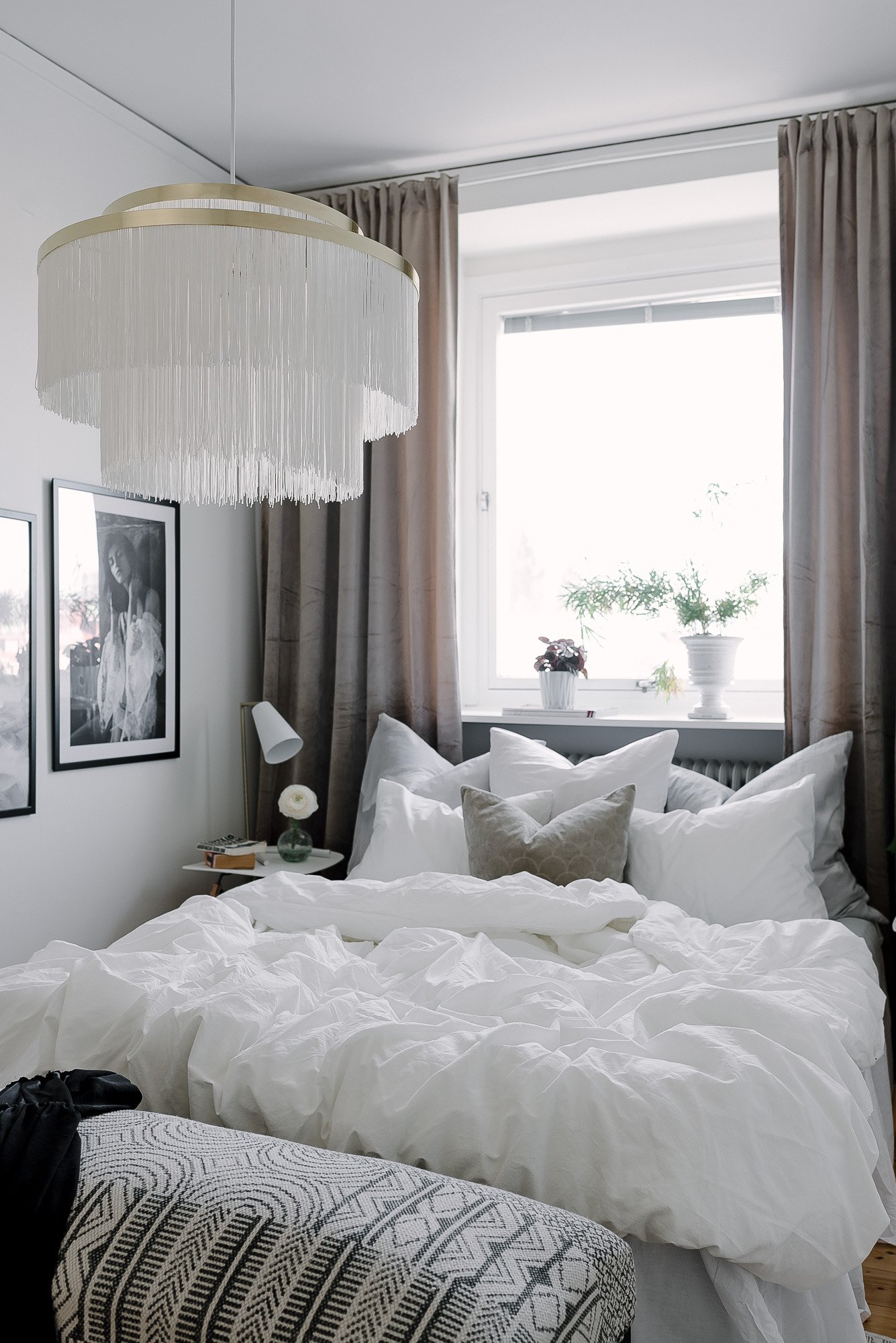 Frans Pendant Lamp Metal White Ø 52cm