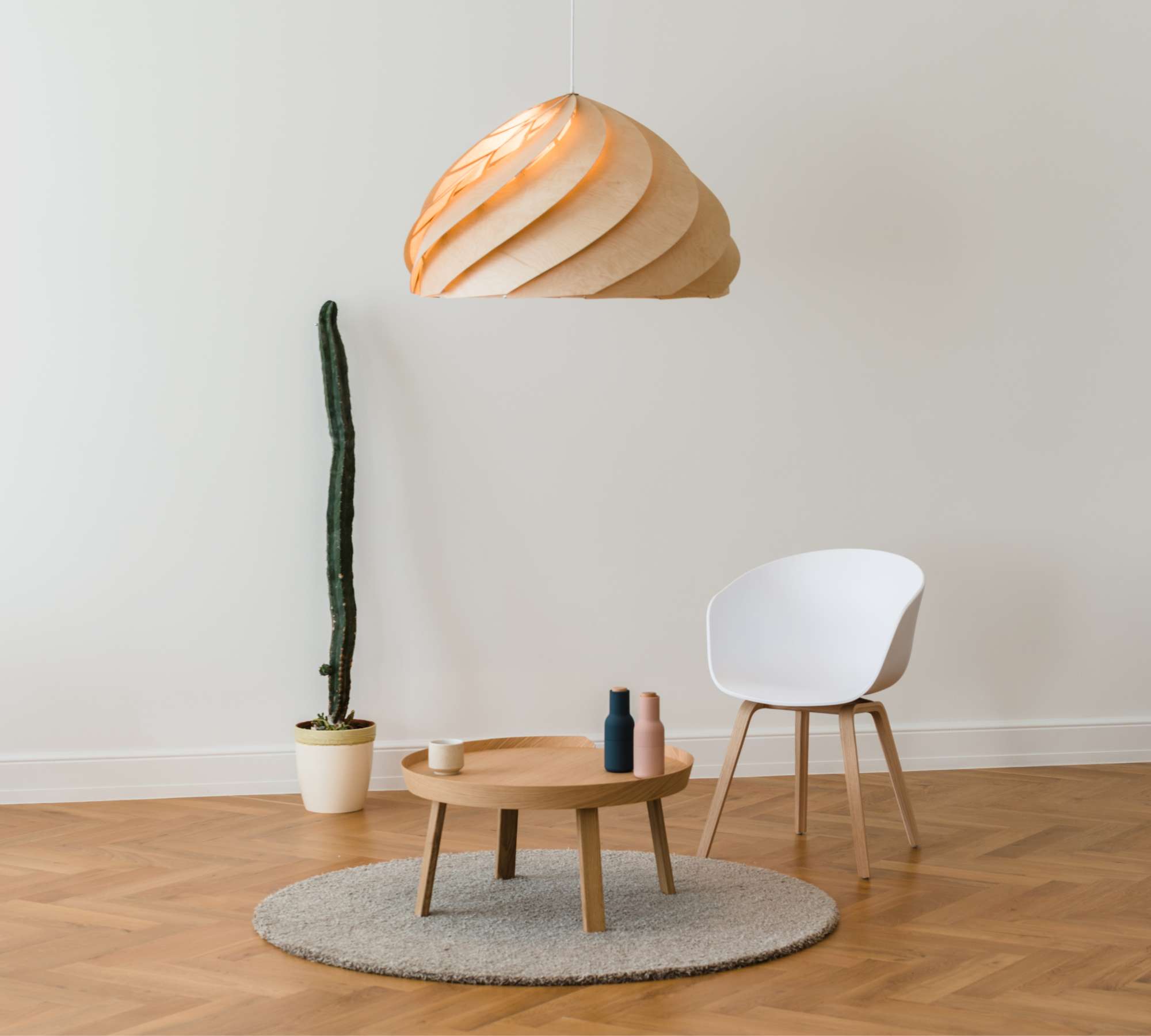 NAUTILUS lampada a sospensione legno naturale