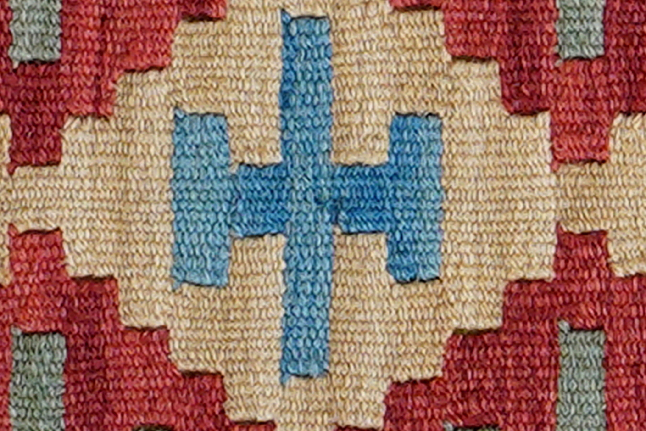 Kilim Gashgai Teppich Wolle Mehrfarbig