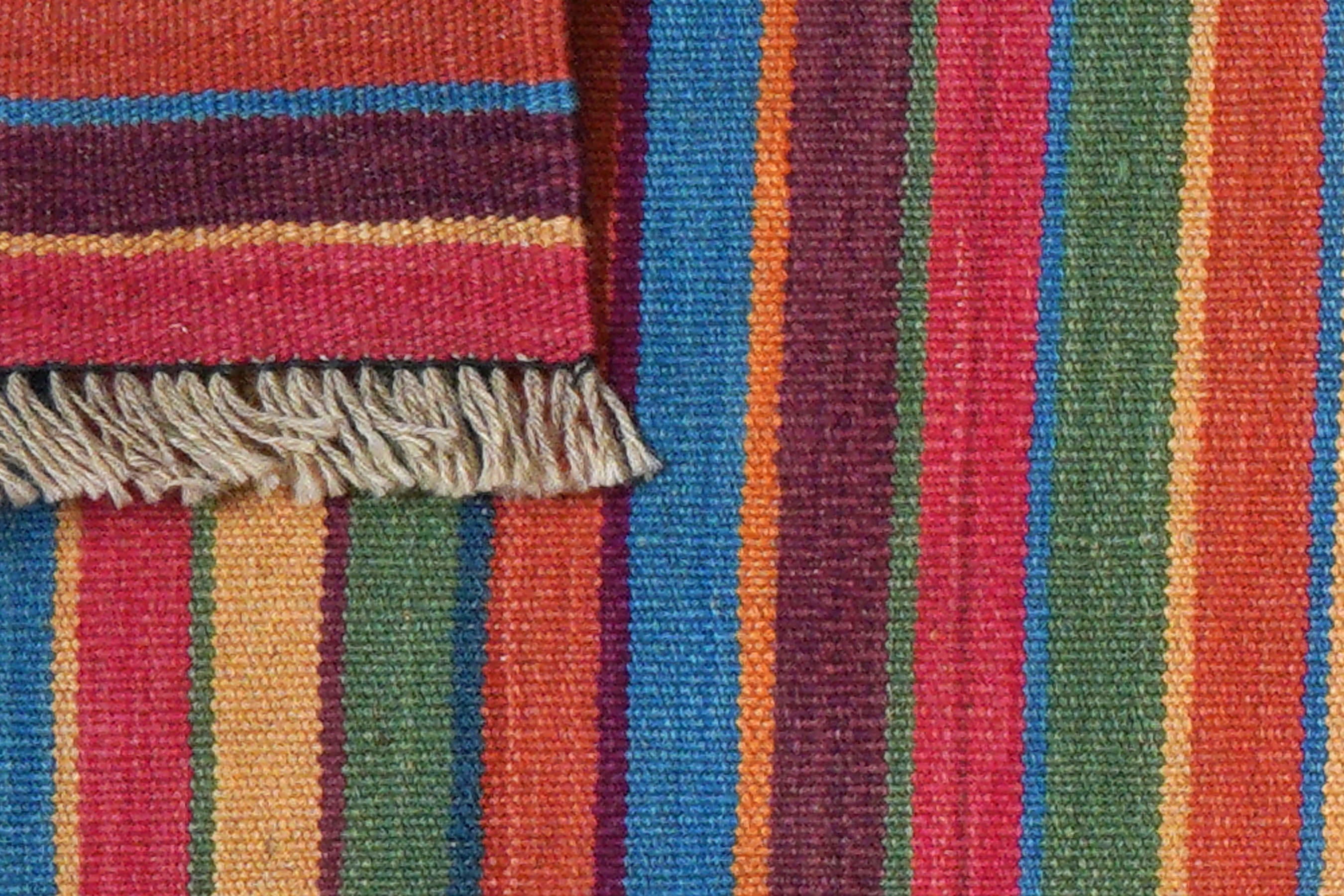 Kelim Gashgai Rug Wool Multicolored