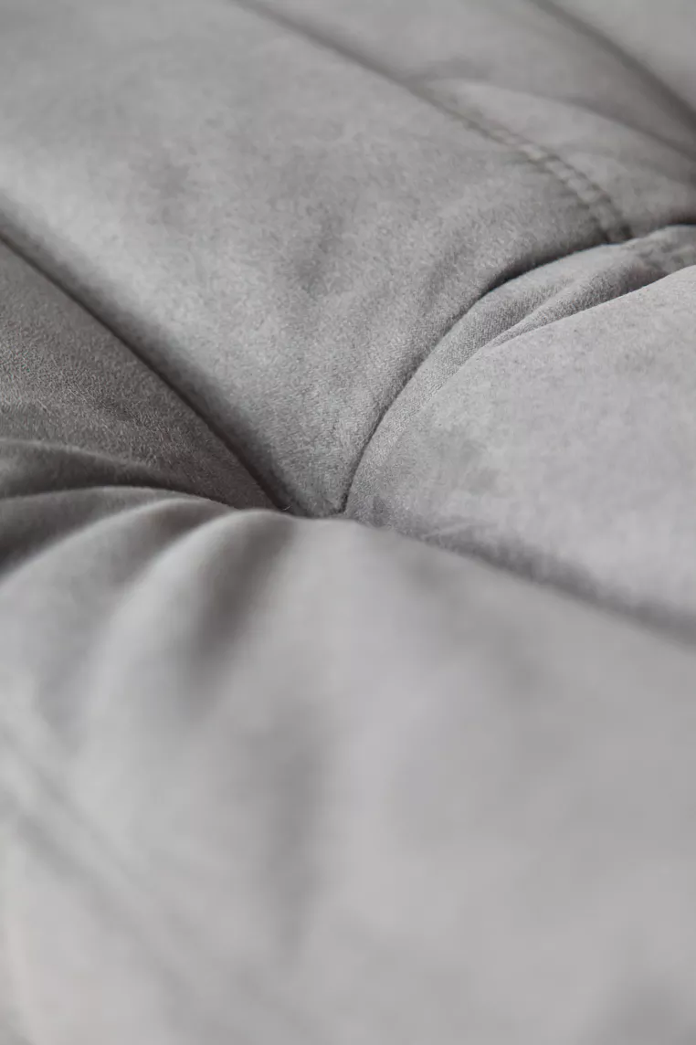 Togo Ottoman Tessuto Grigio