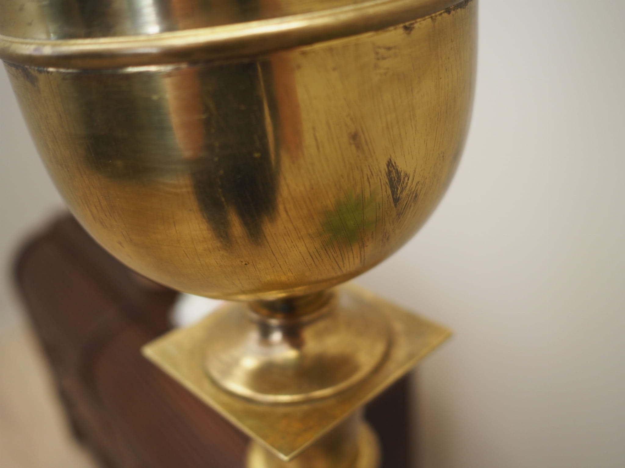 Floor lamp brass gold 1960s