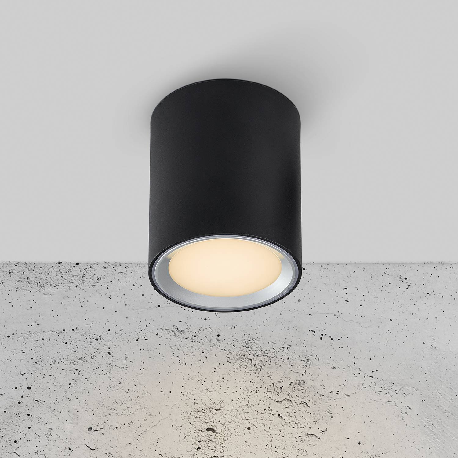 1-Flammig LED-Deckenleuchte Fallon II Stahl