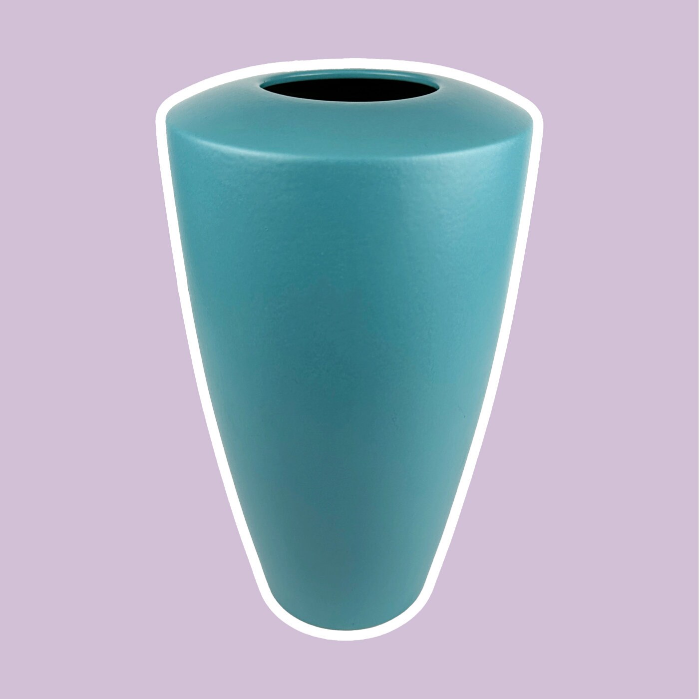 Vintage Asa Provence Vase Keramik Türkis 1990er Jahre