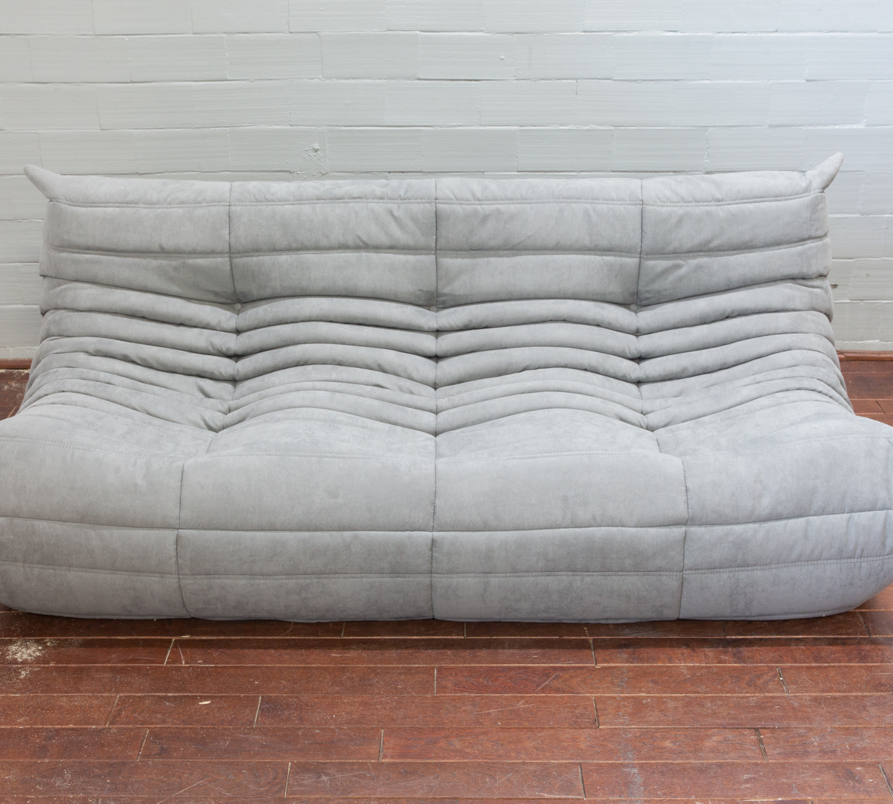 Togo Set Lounge 5 pezzi Tessuto Grigio chiaro