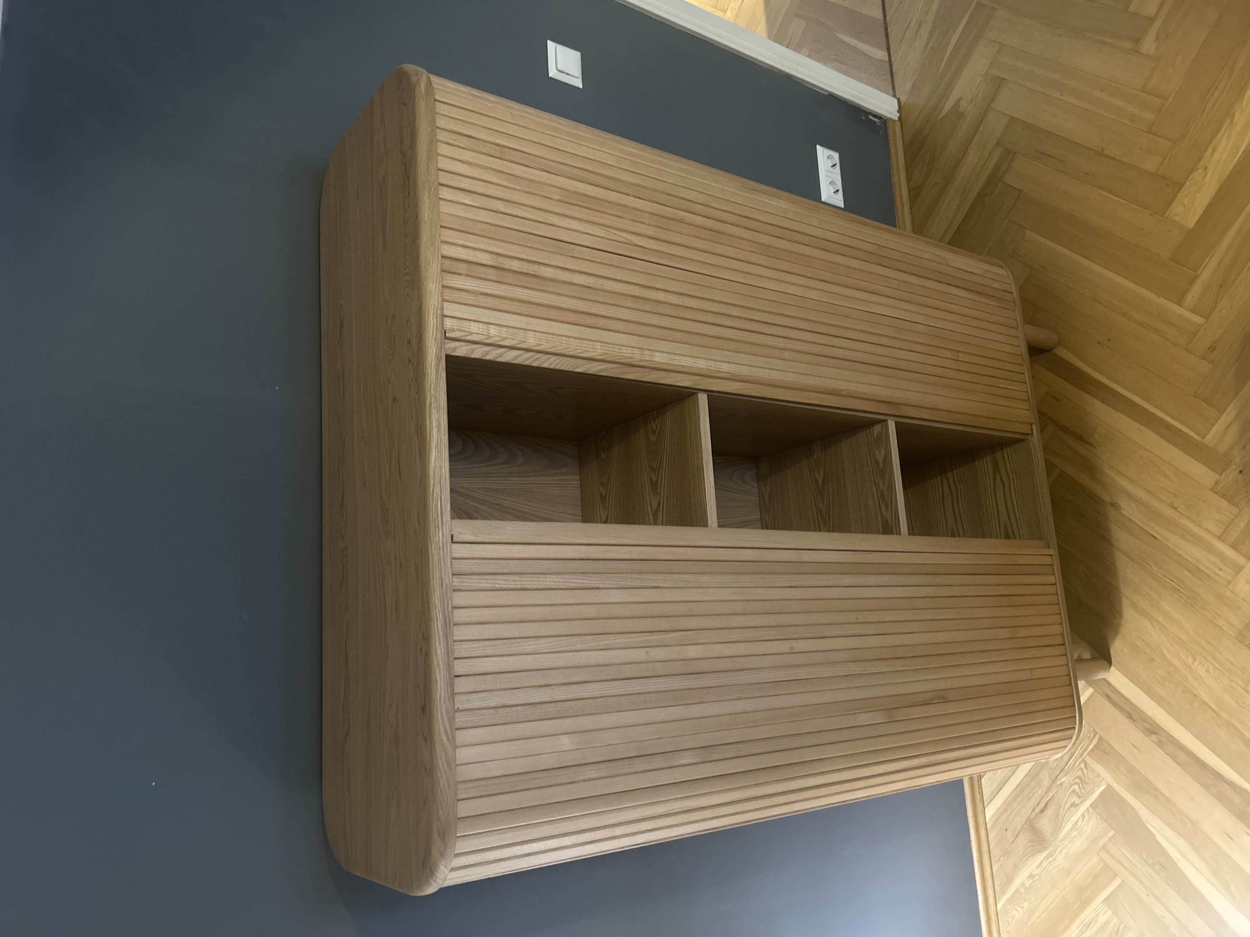 Mailen Highboard Holz Hellbraun