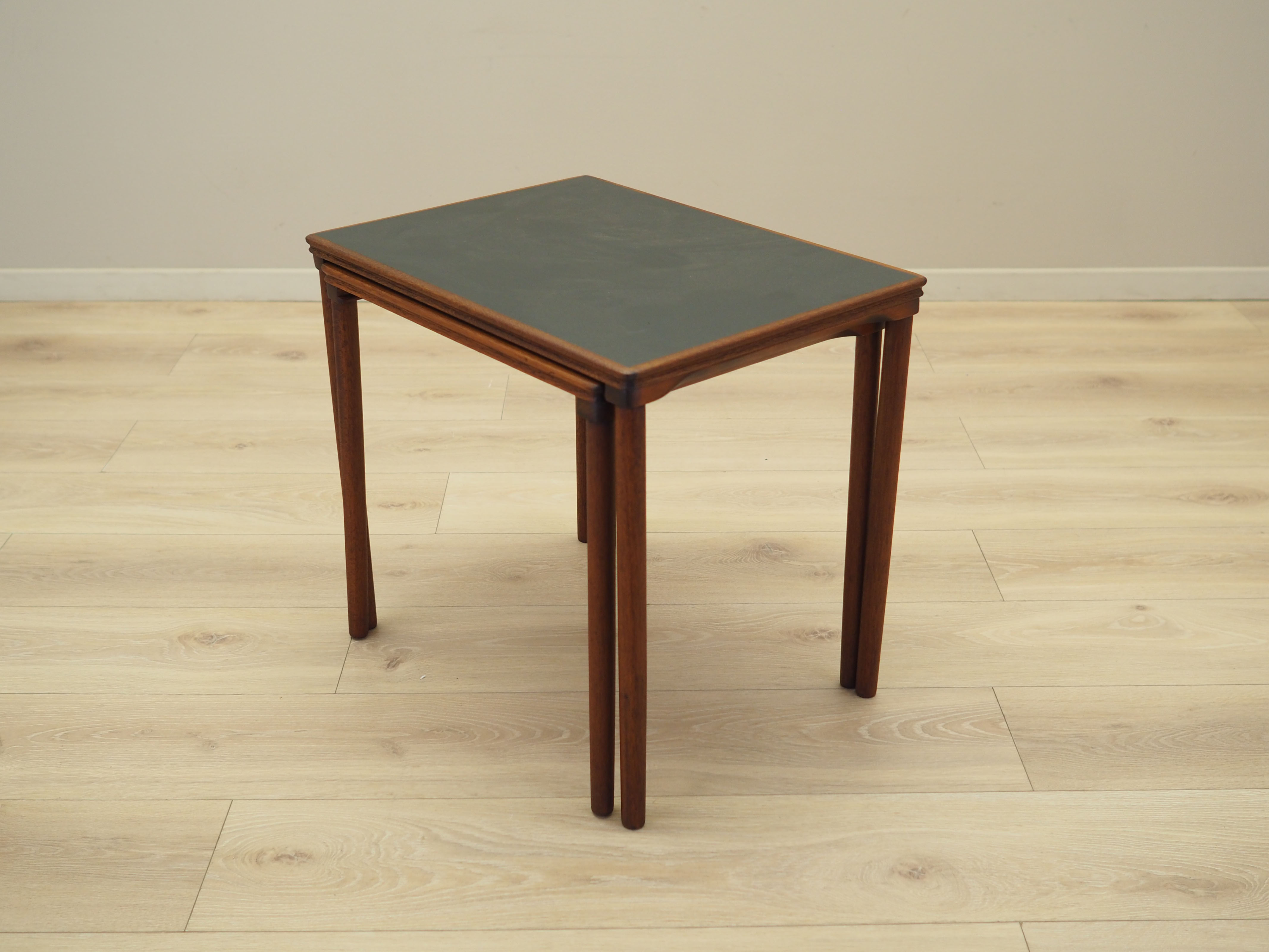 2x Side table Teak wood 1970s
