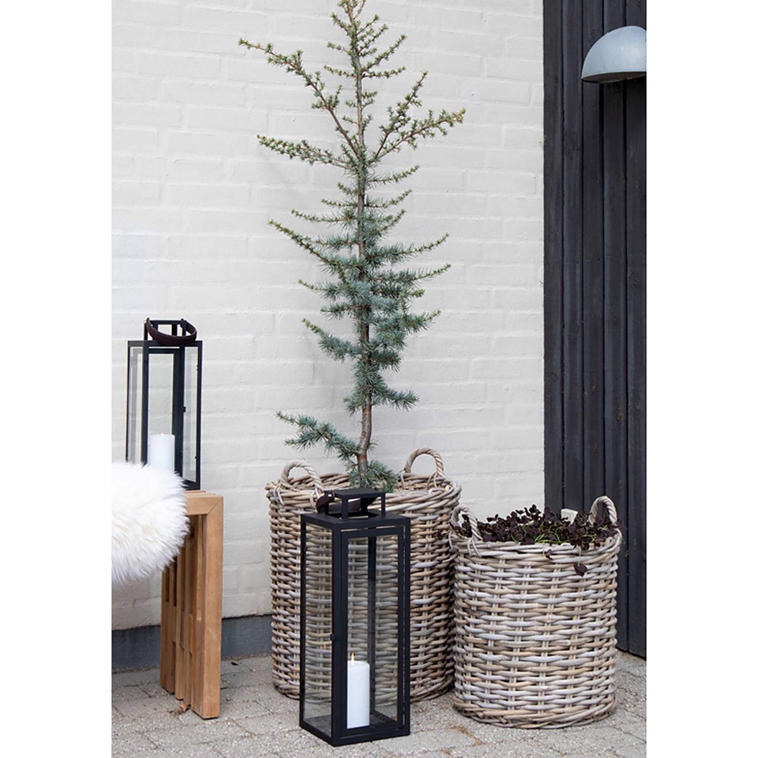  Indo Kubu Cubu Korb 2er-Set Rattan