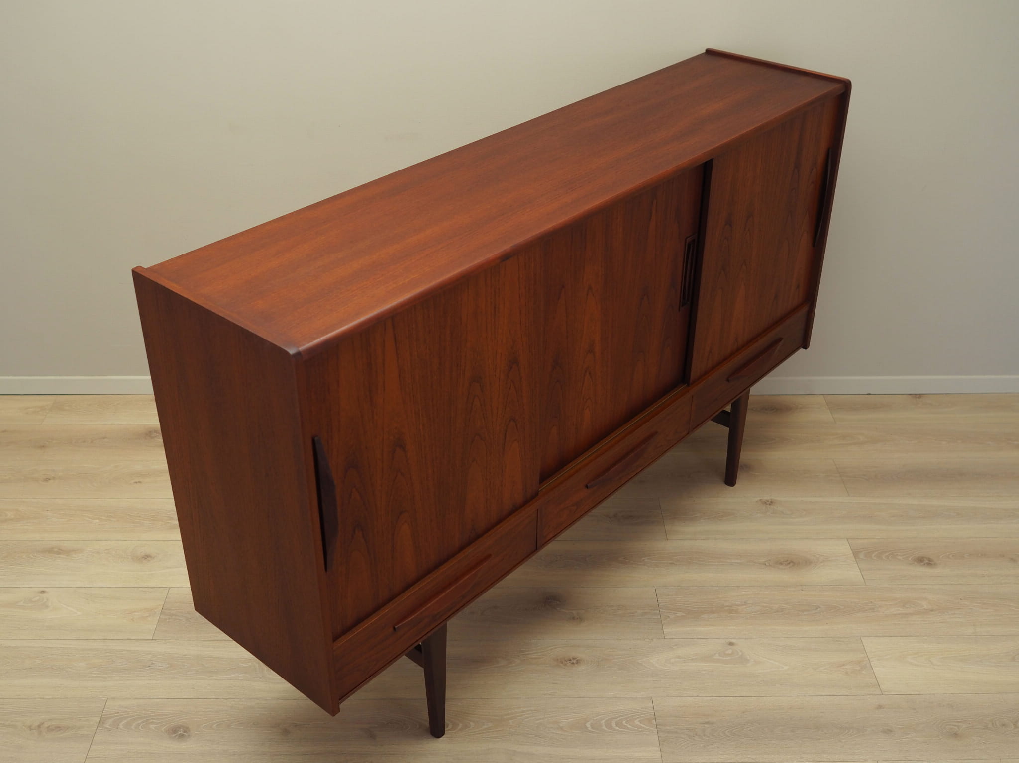 Highboard Holz Braun 1970er Jahre