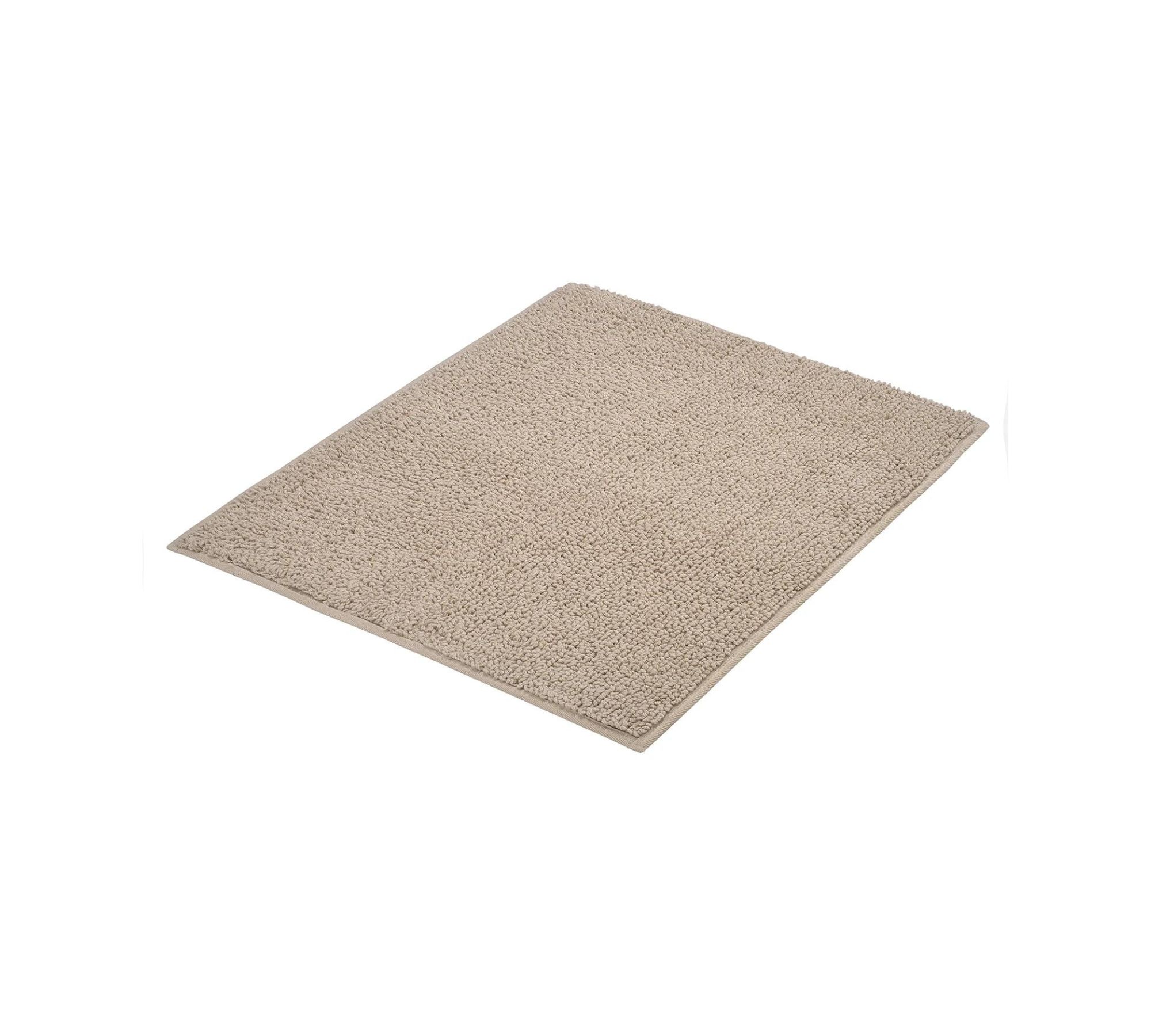 Badteppich Stoff Beige 55 x 65 cm