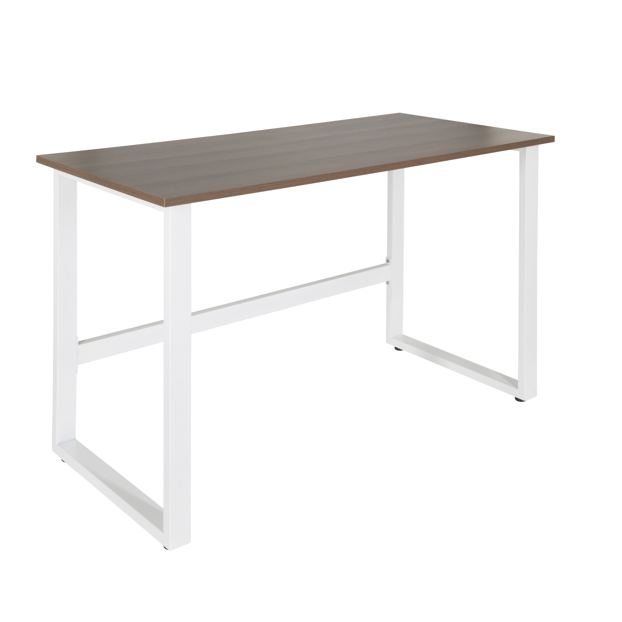 Workspace Light I Scrivania Legno Acciaio Noce Bianco