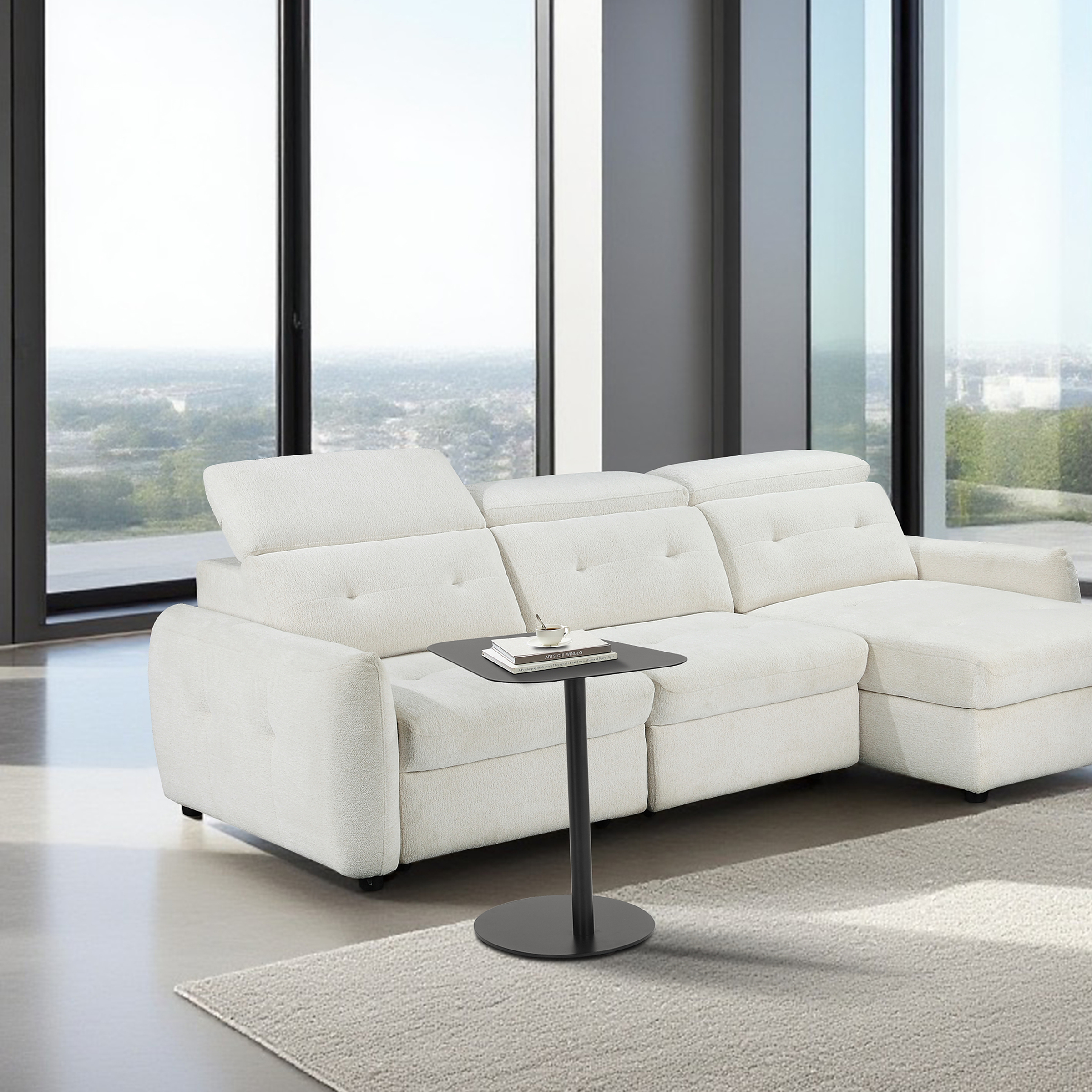 Lothrop Beistelltisch Metall Schwarz