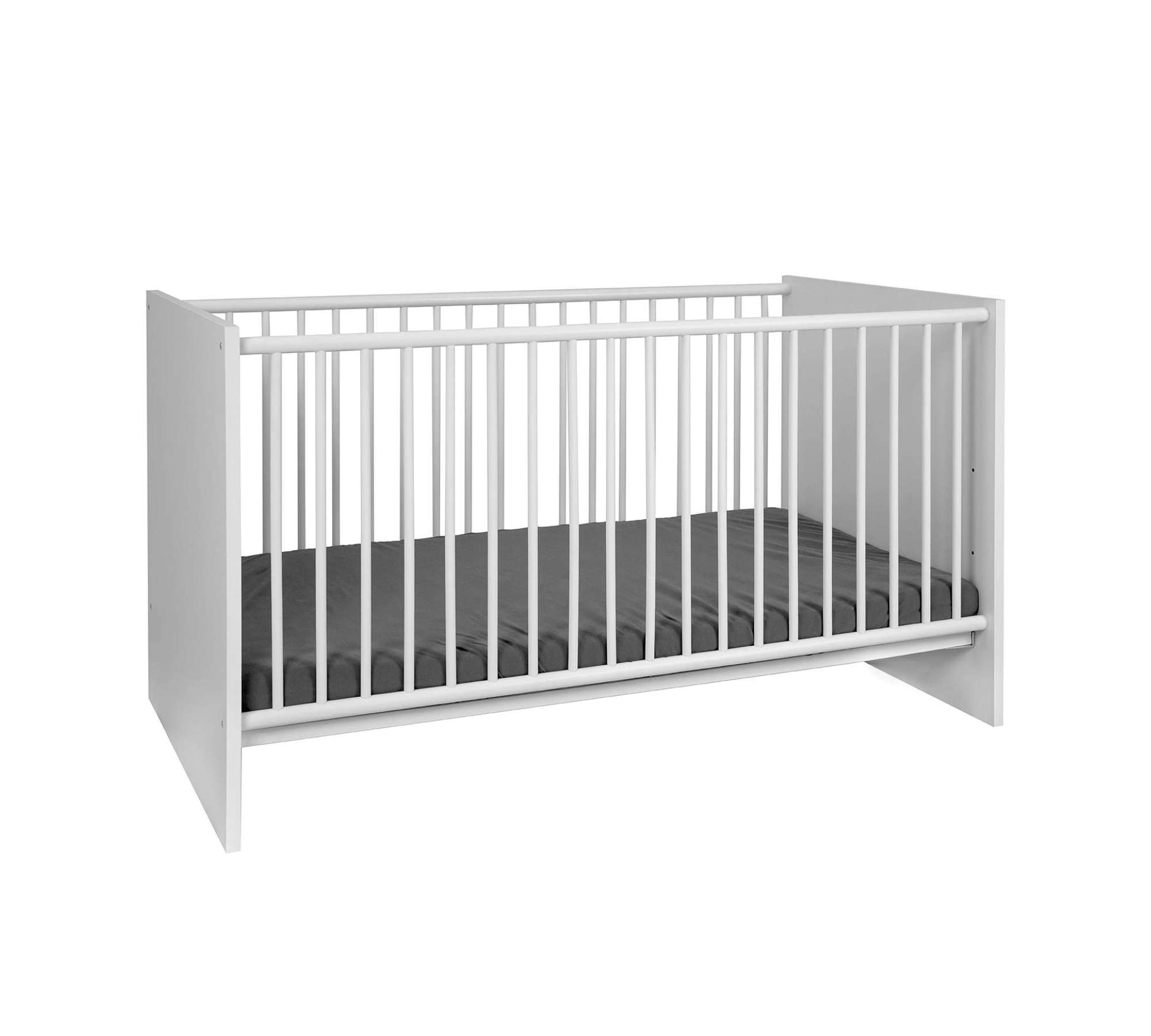 Babybett Holz Weiß 70 x 140 cm