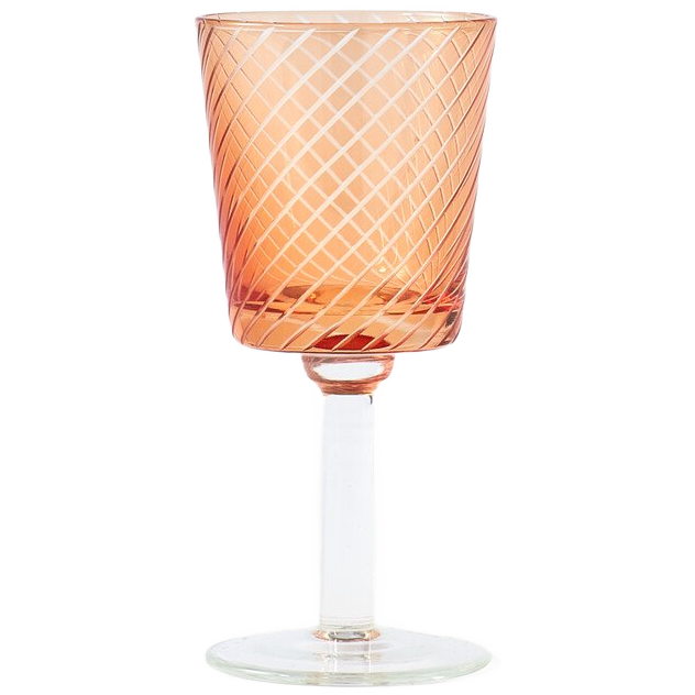 6x Library Wineglass-Set Glas Mehrfarbig