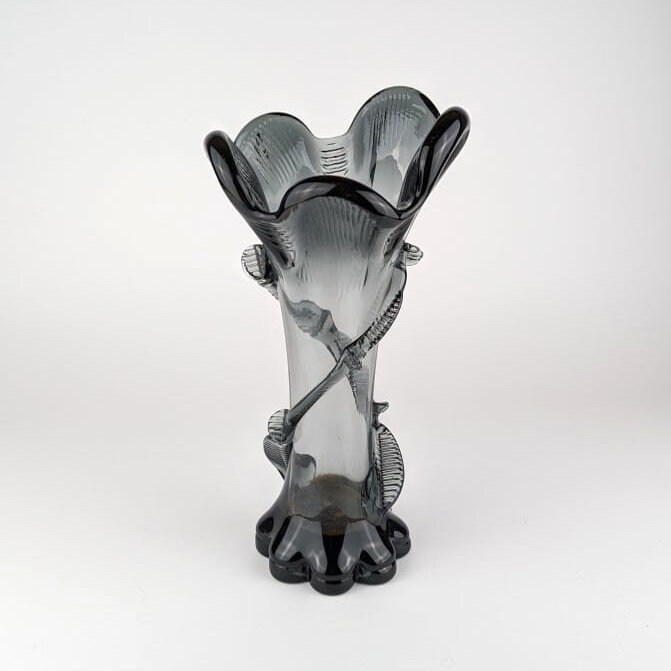 Vintage Art Nouveau Vase Glass 1900s