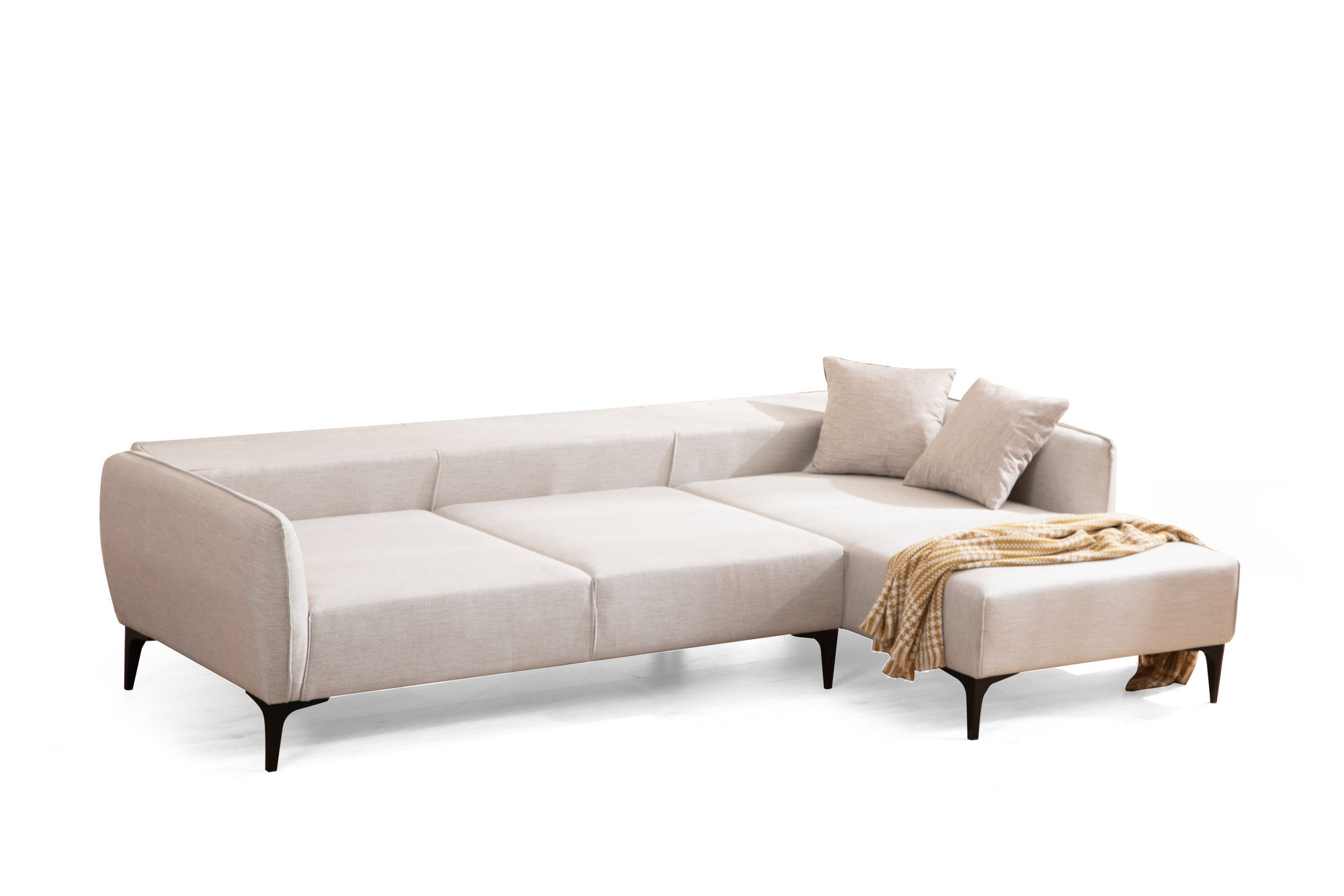 Belissimo Corner Sofa Right White