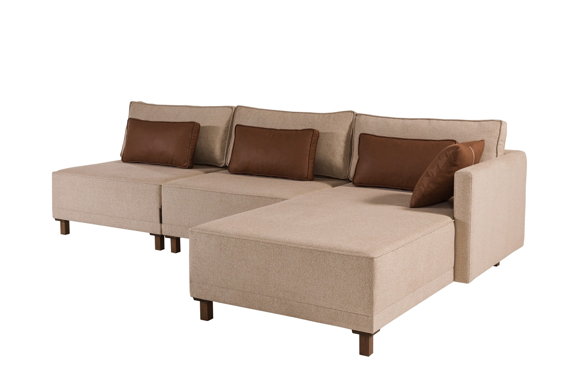 Matris Right Eckschlafsofa Brown