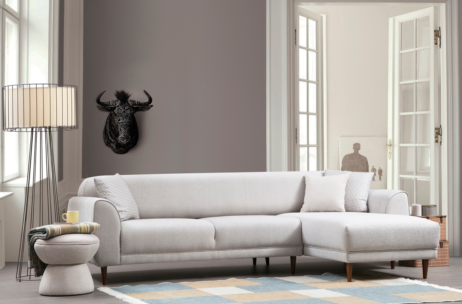 Image Corner Sofa Right Beige