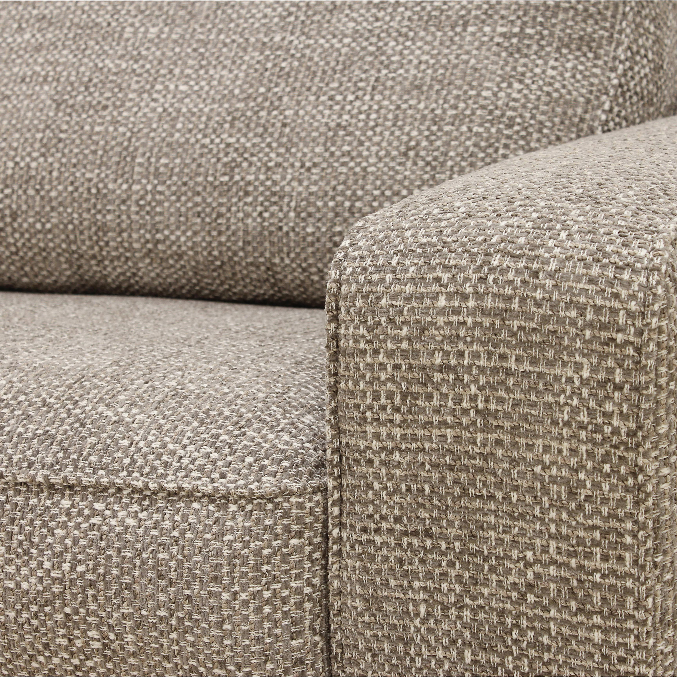 Corner Sofa Easton Left 3-Seater Fabric Beige