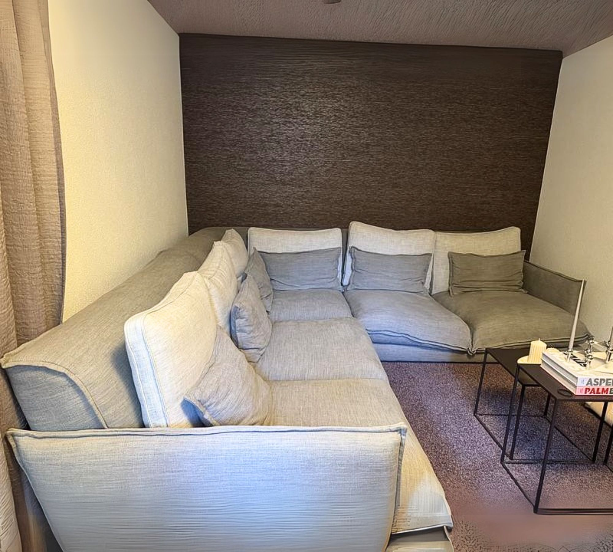 Keala Ecksofa 4-Sitzer Grau
