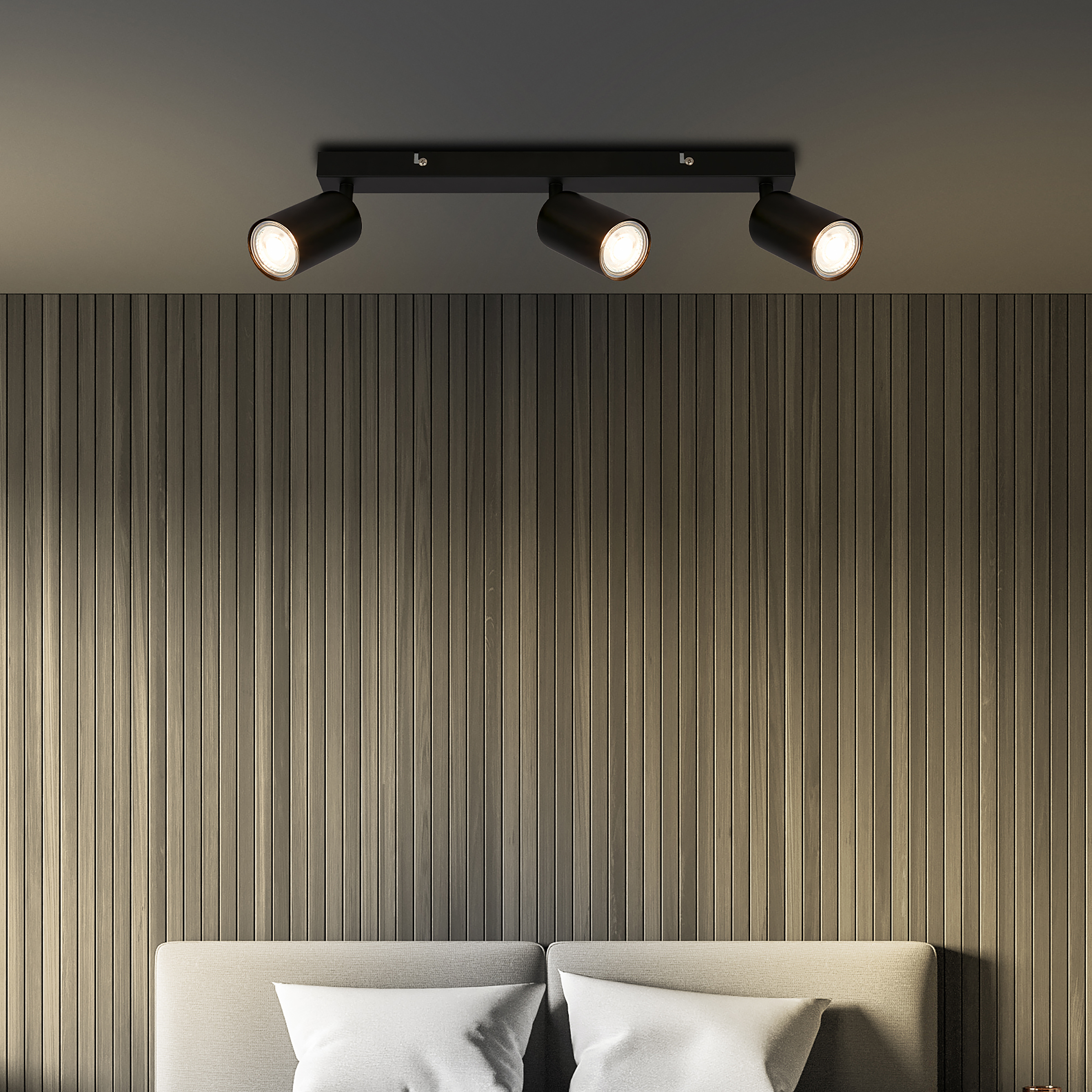 LED Deckenleuchte Spot Schwarz