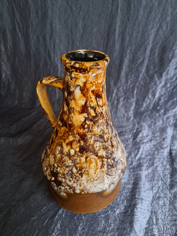 Vintage Vase Keramik Braun