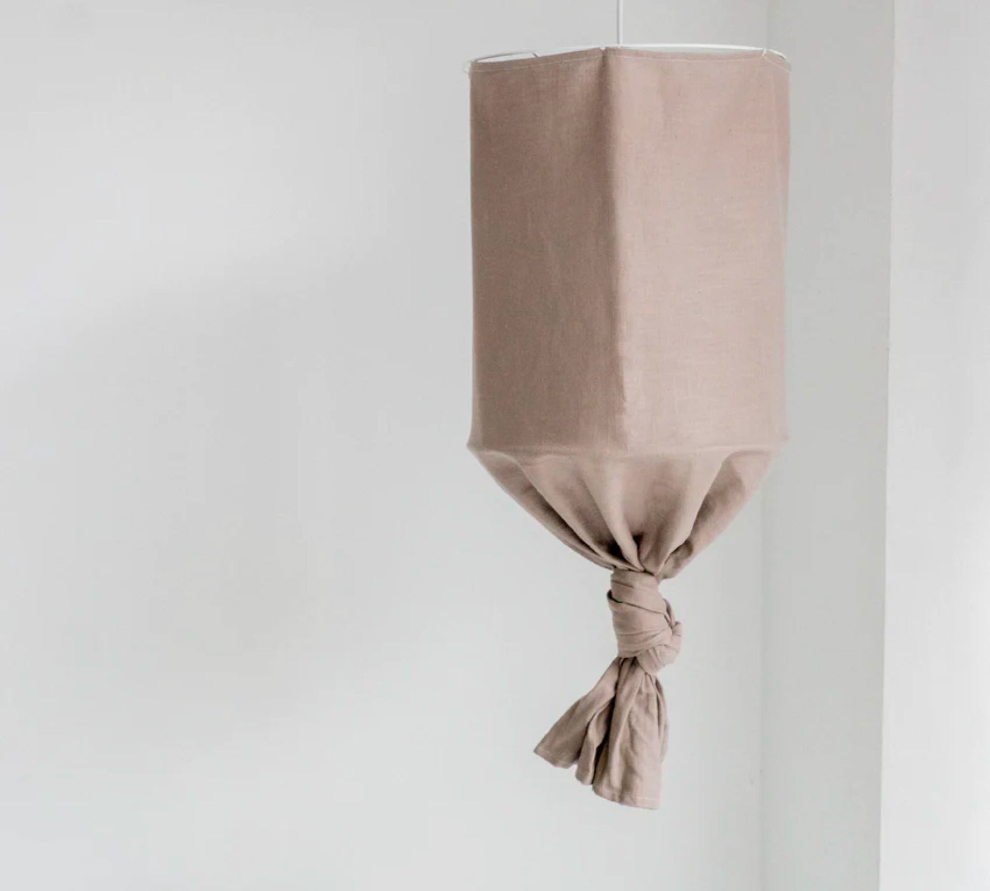 Lampe Leinen Grau