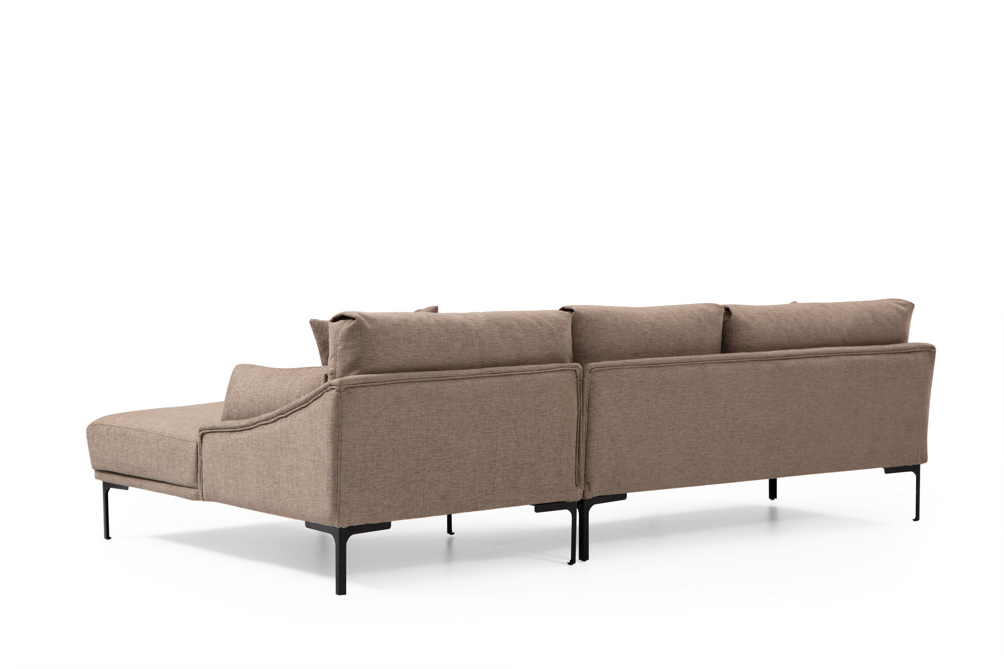 Leo Right Corner Sofa Light Brown