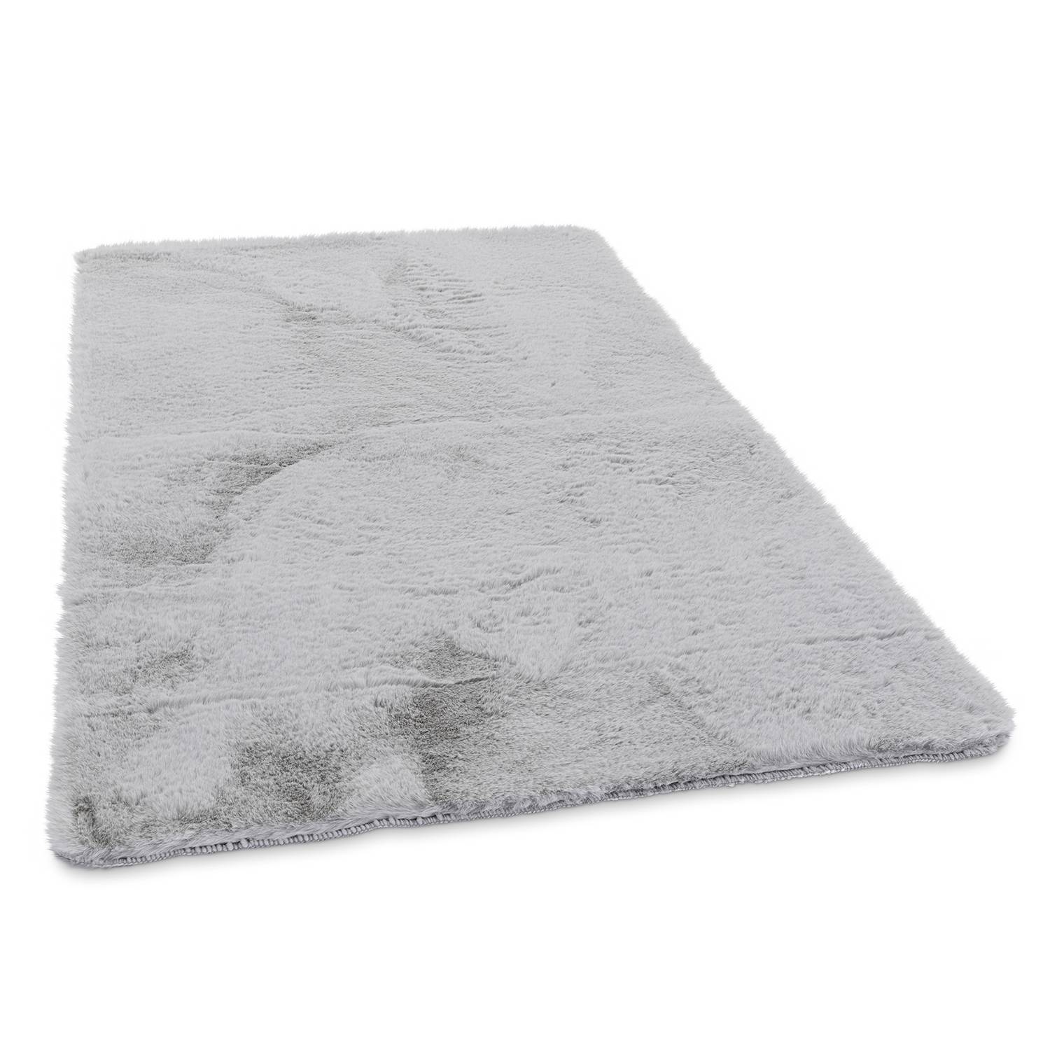 Sara I Silver high-pile rug 70 x 120 cm