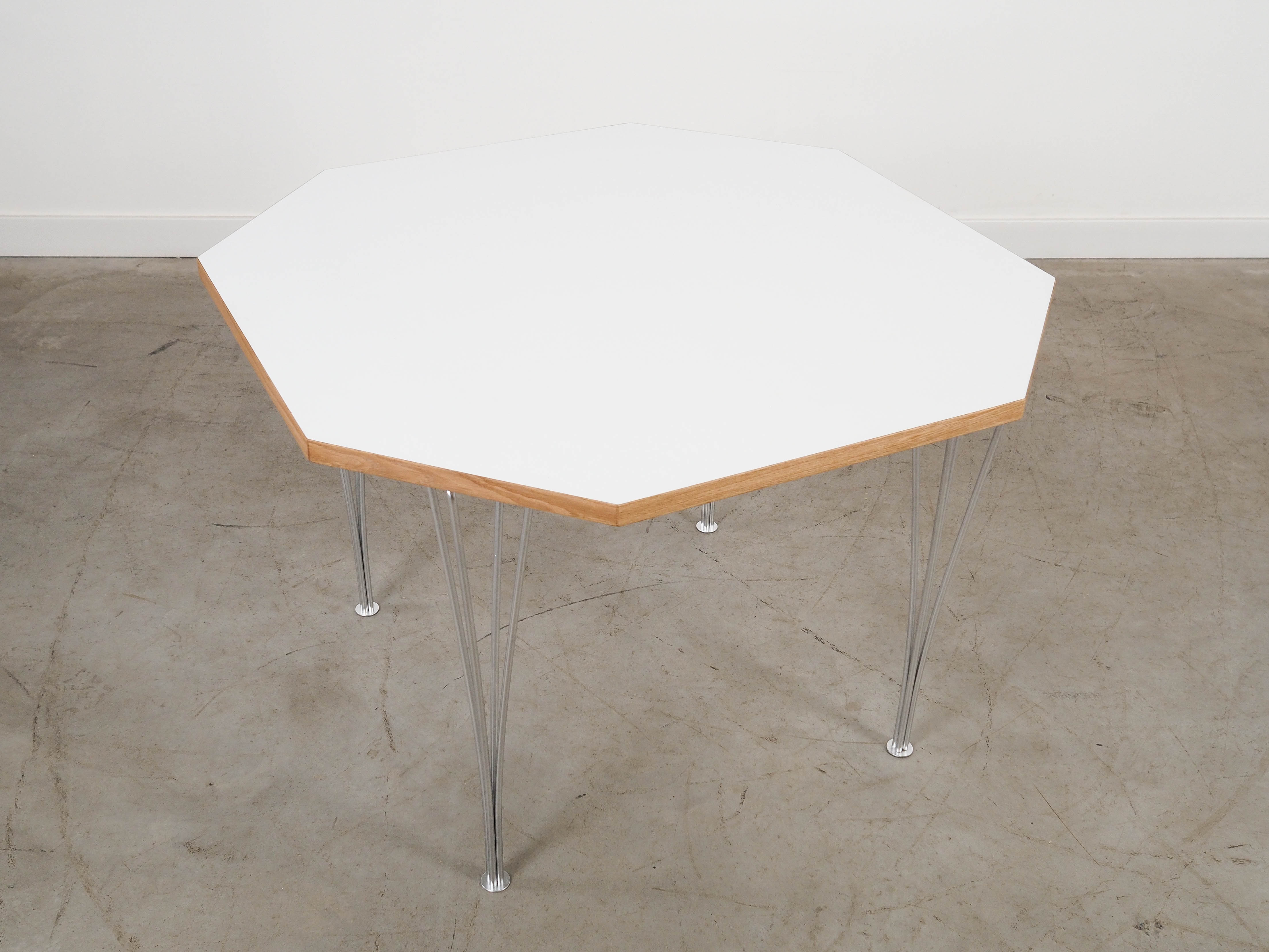White table, Danish design, 1980s, manufactured i