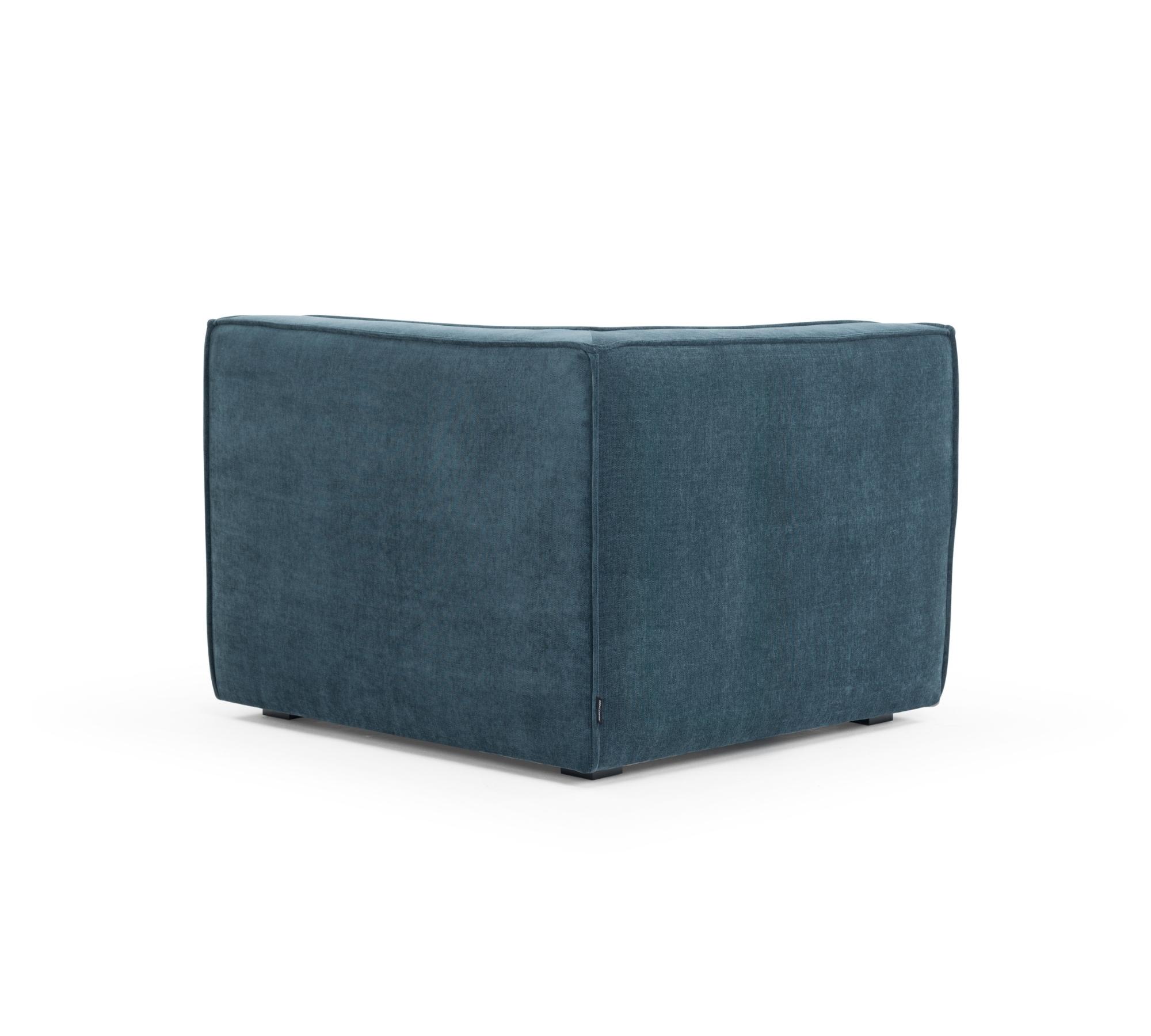 Dane 1-Sitzer Eckmodul Rechts Danny Dusty Blue