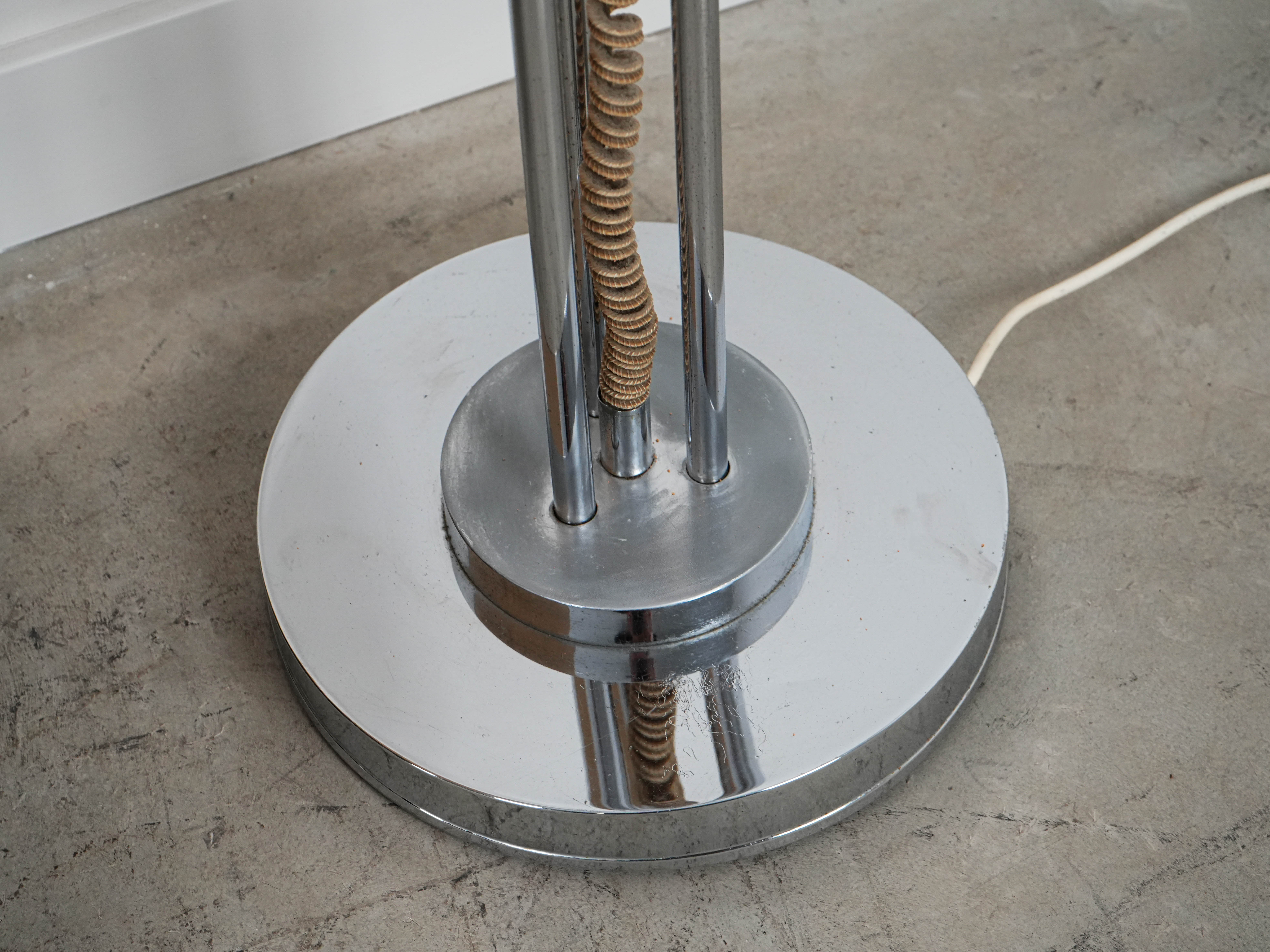 Floor lamp Metal Glass 1970s