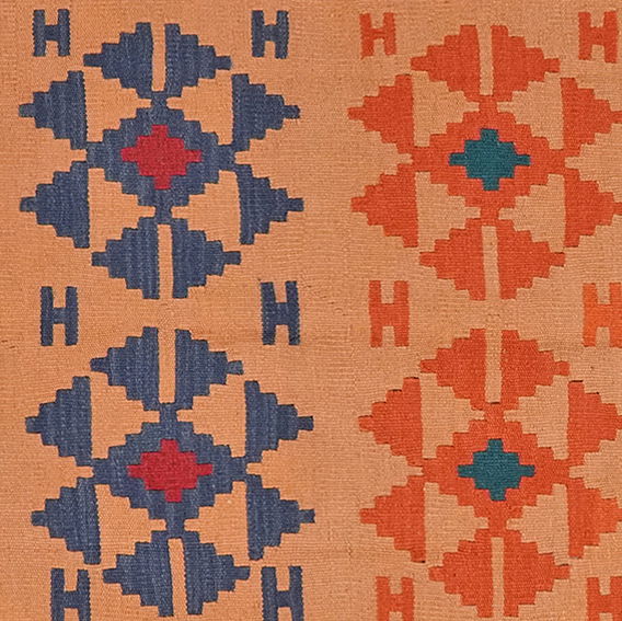 Kilim Gashgai Teppich Mehrfarbig