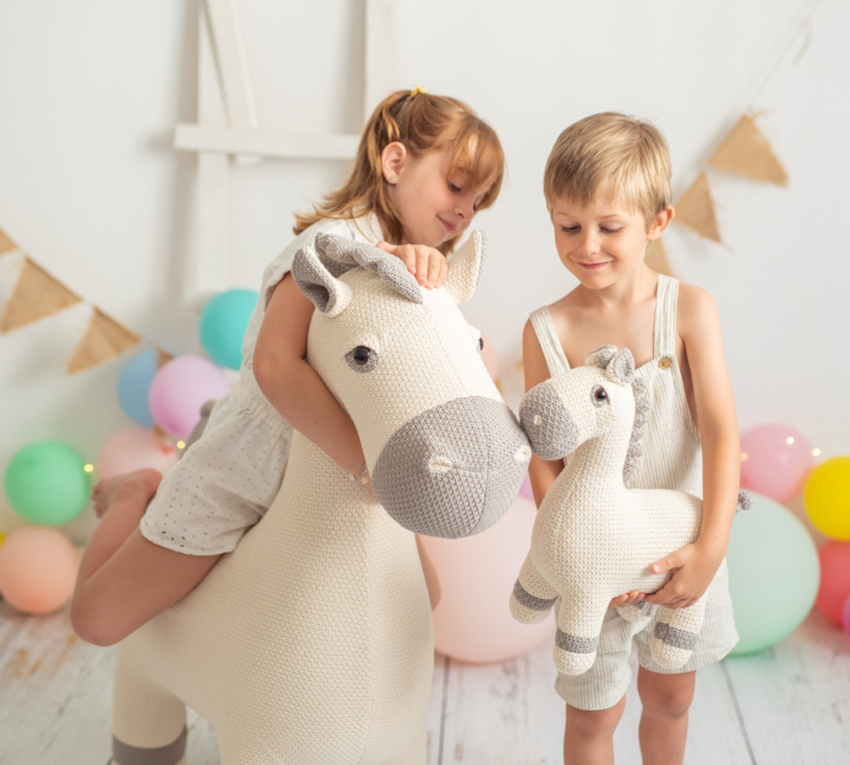 Mare Mini Plush Toy Cotton White