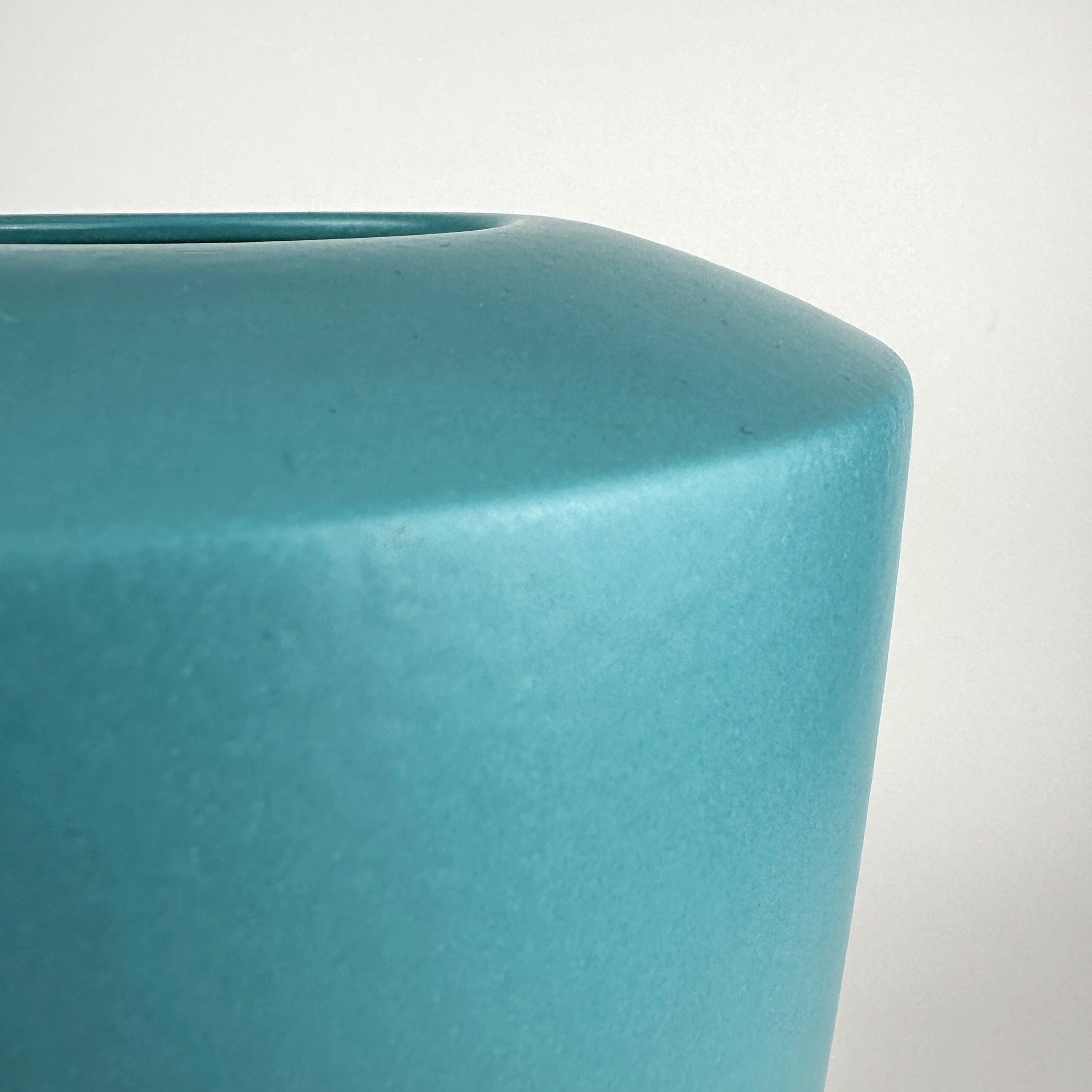 Vintage Asa Provence Vase Keramik Türkis 1990er Jahre