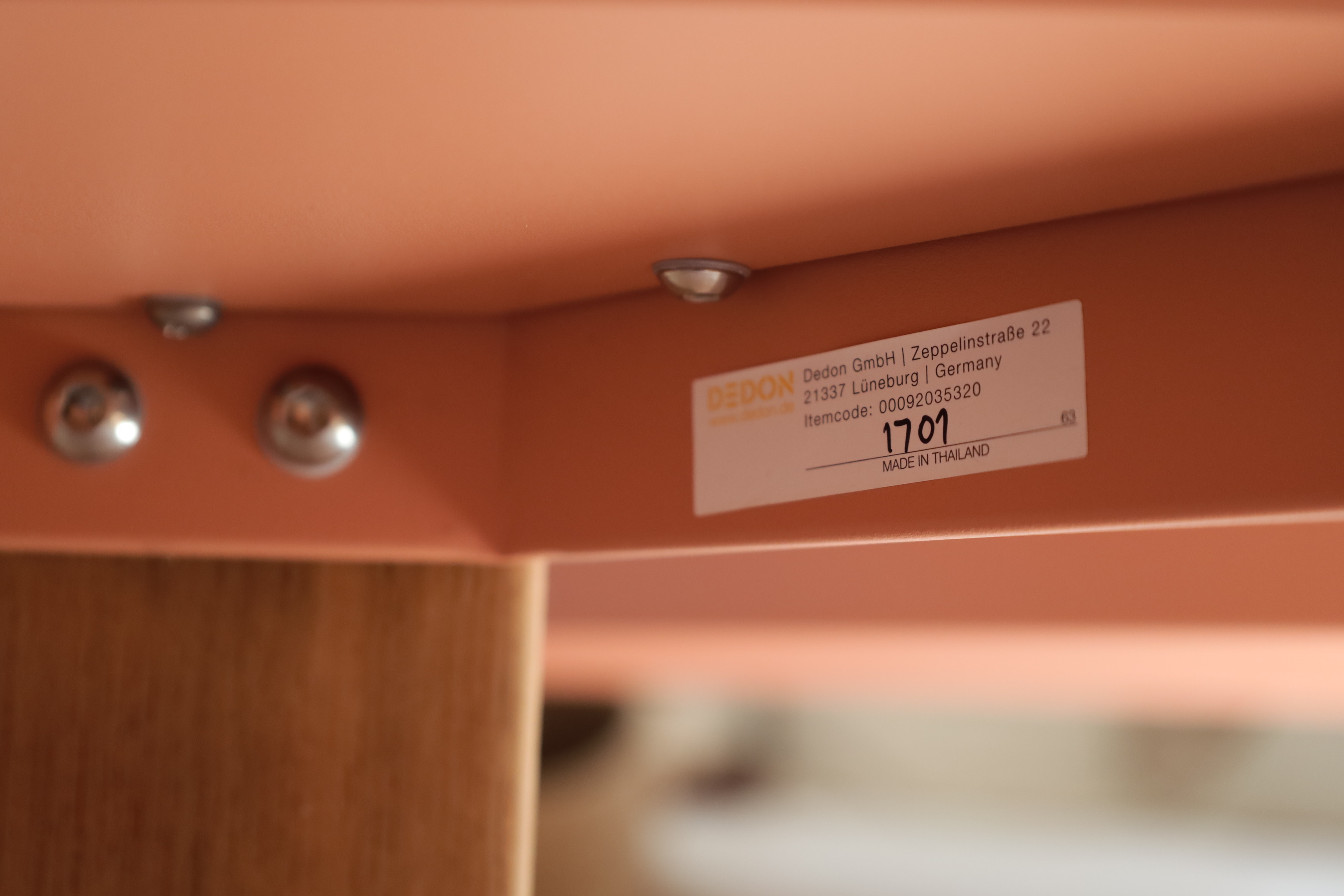 Brixx Beistelltisch Aluminium Teakholz Rosa