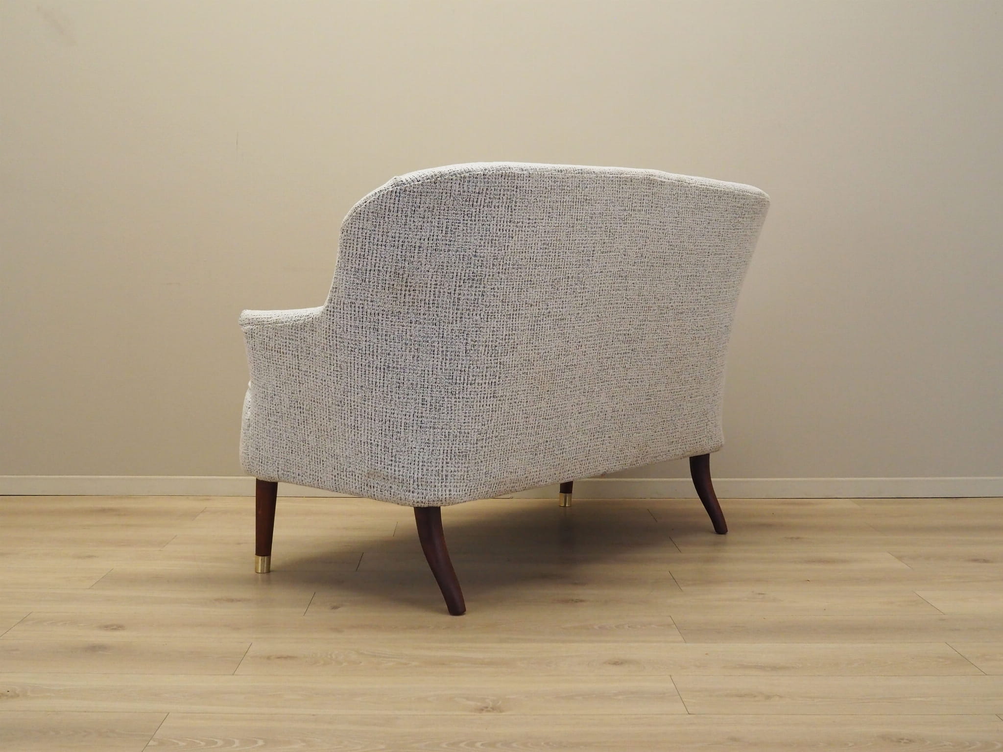 2-Sitzer Sofa Mischgewebe Weiß 1960er Jahre
