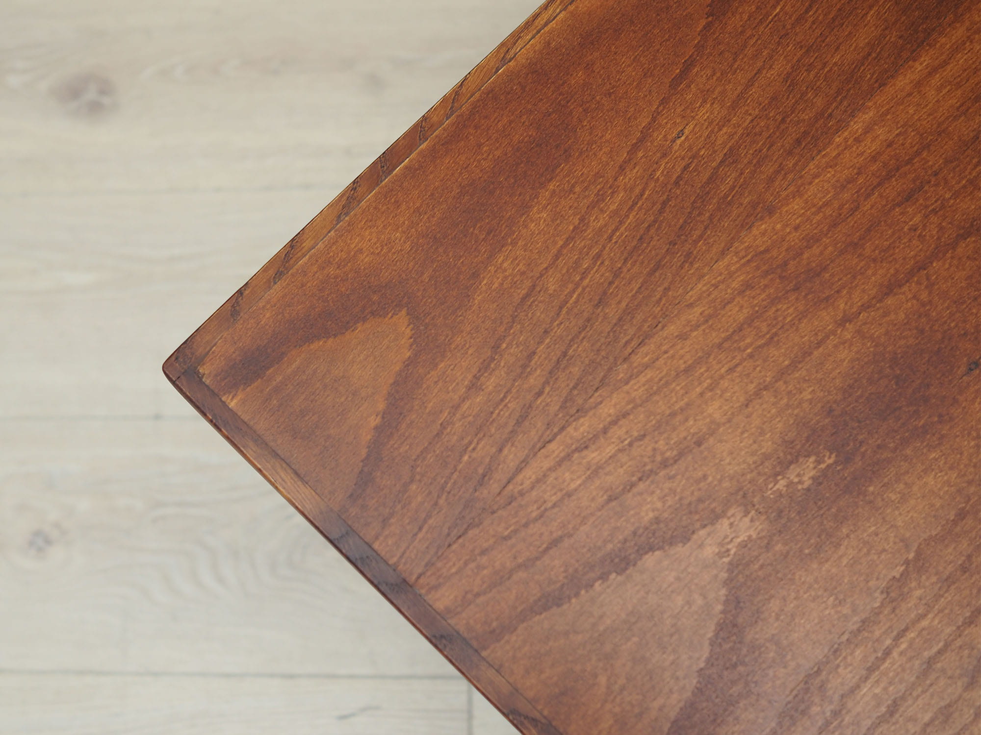 Vintage Coffee Table Wood Metal Brown 1970s